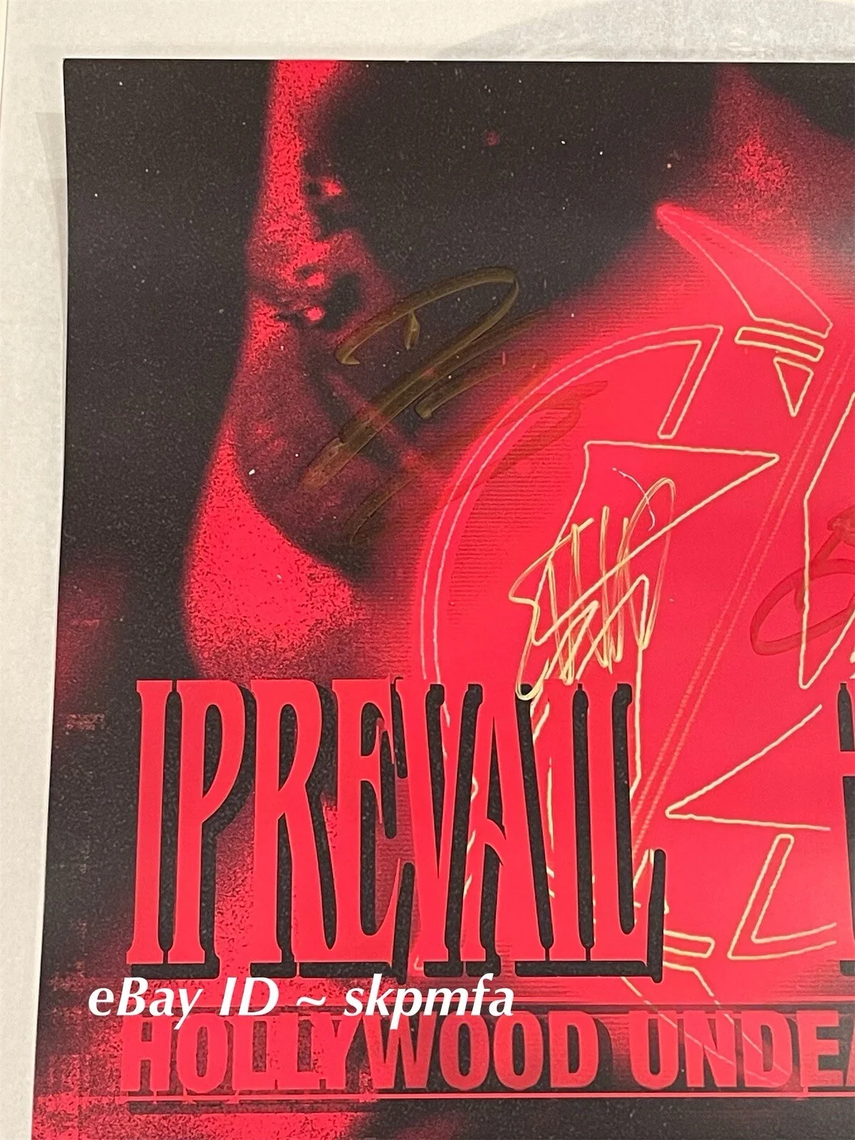 I PREVAIL Band SIGNED Tour Poster 2024 VIP Poster 🎸 🎤 💯 AUTHENTIC MERCH 🔥, image 2