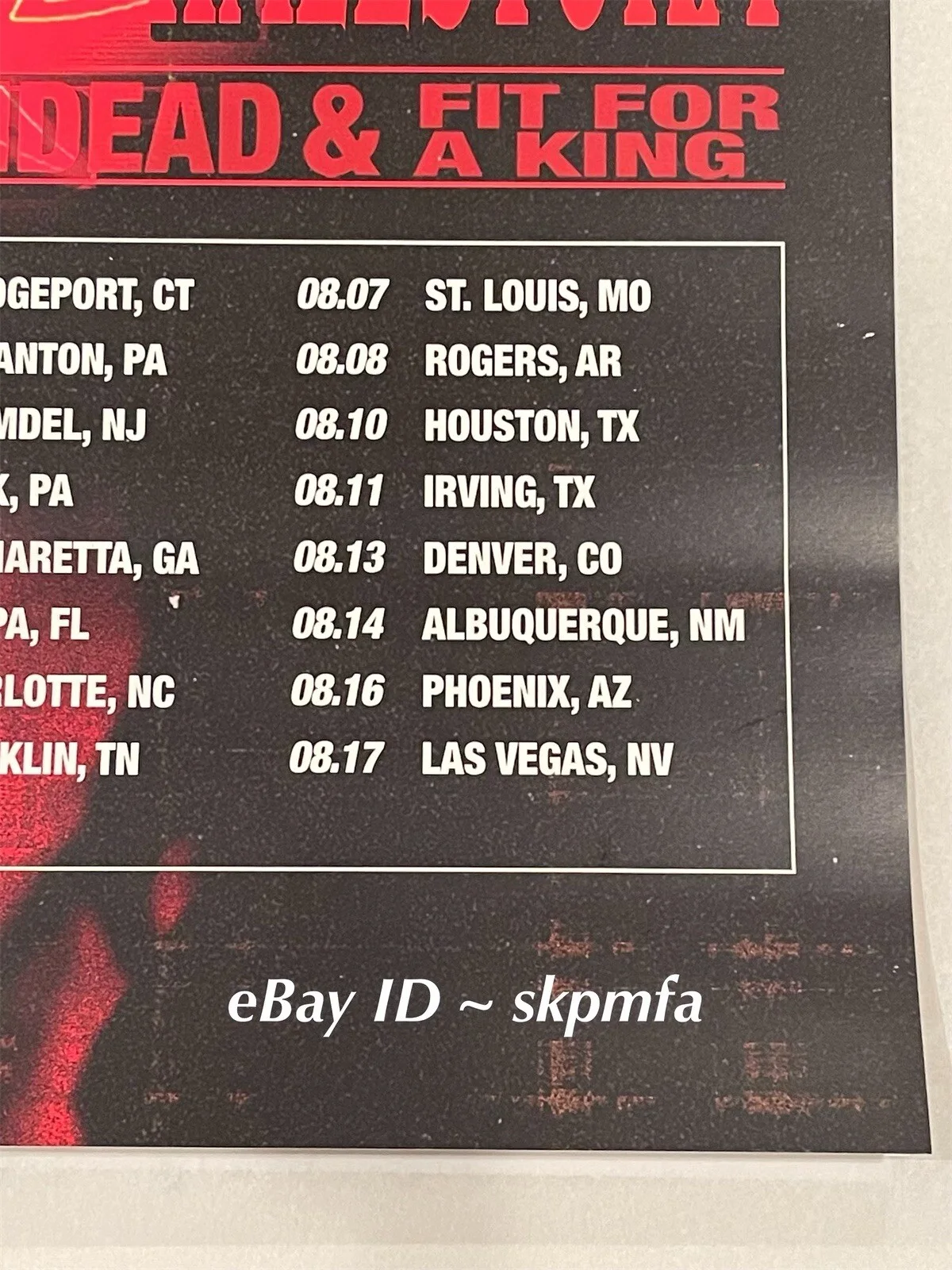 I PREVAIL Band SIGNED Tour Poster 2024 VIP Poster 🎸 🎤 💯 AUTHENTIC MERCH 🔥, image 5