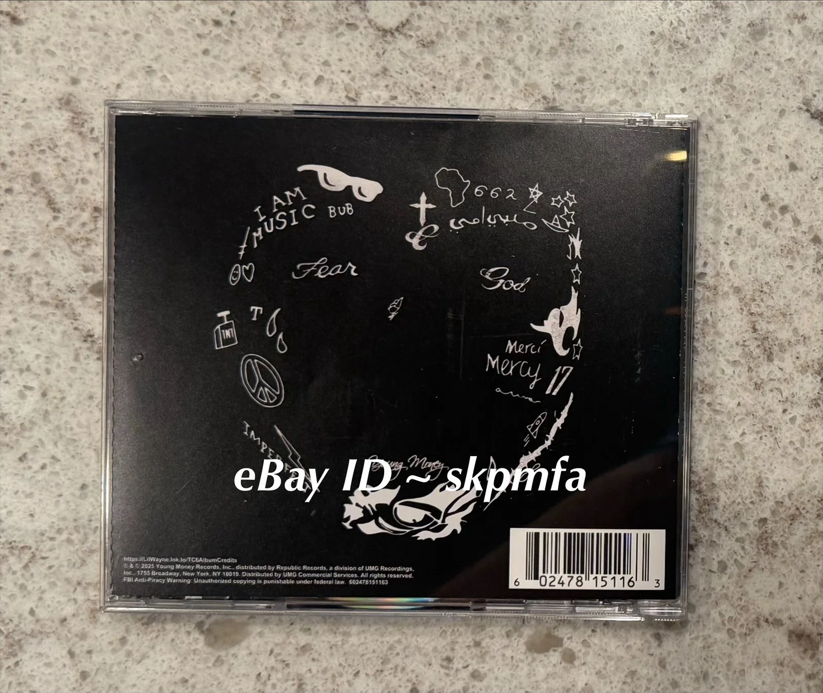 LIL WAYNE - Tha Carter VI CD + SIGNED Insert 💯 Official Merch Authentic, изображение 3