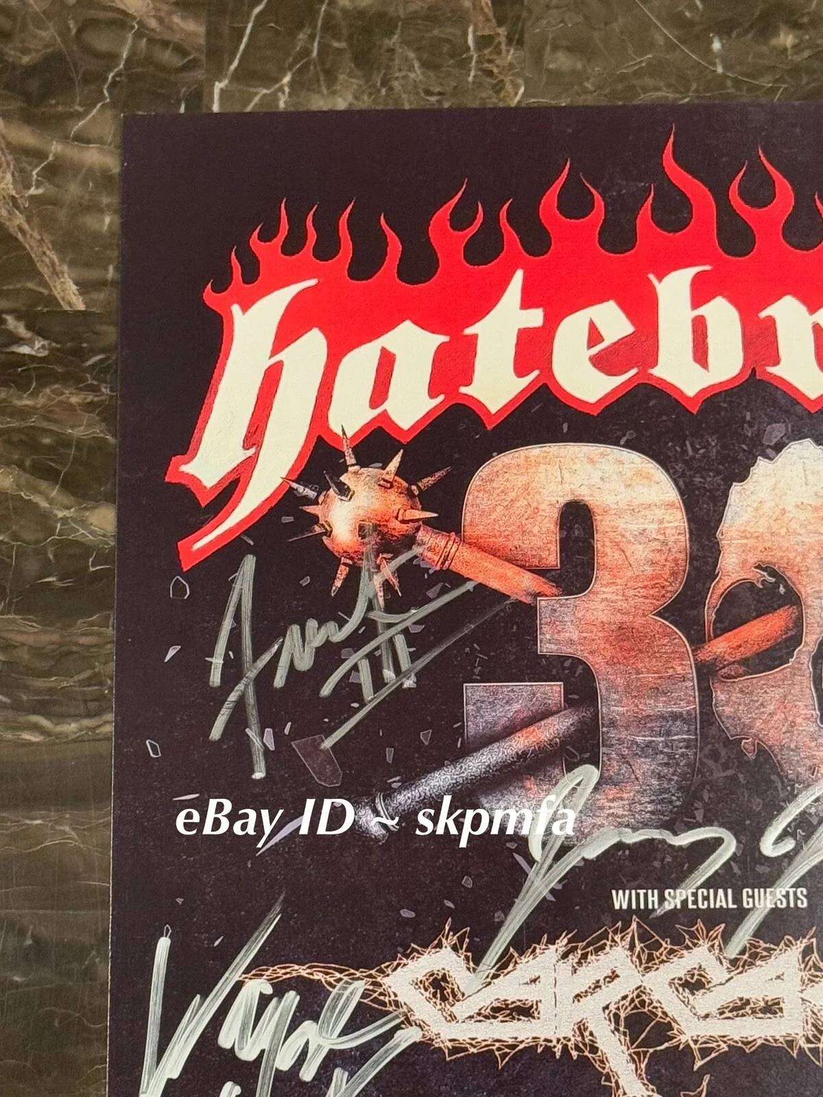 HATEBREED Framed Poster Band SIGNED 2024 Tour 11x17 💯 Official MERCH 🔥 🎤, изображение 5