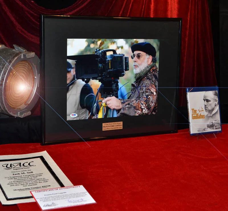 FRANCIS FORD COPPOLA — FRANCIS FORD COPPOLA 11x14 Signed Autograph, FRAME, Plaque, PSA/DNA, COA, DVD, image 3