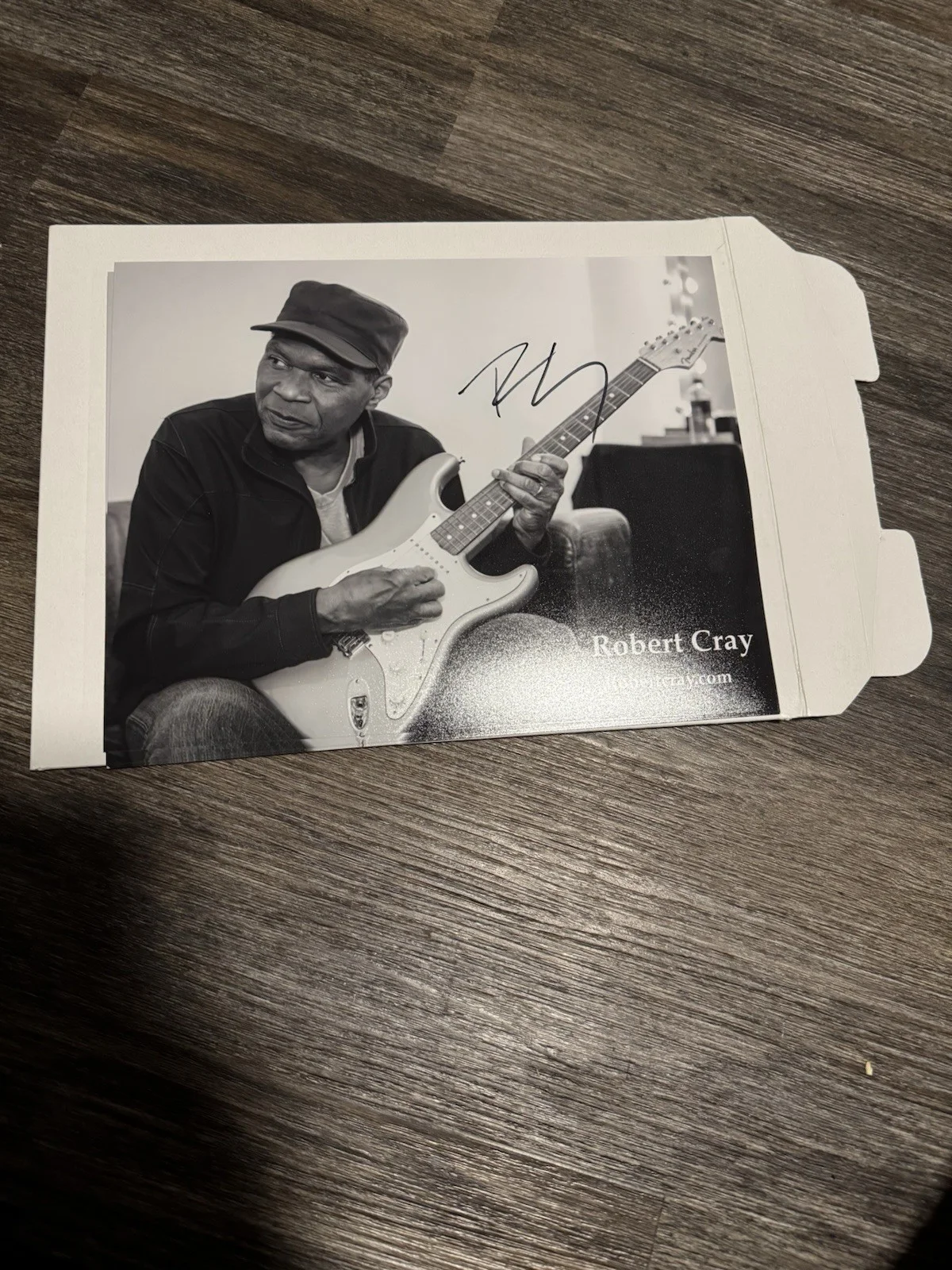 Robert Cray Original Signed Black & White Photograph Music Industry 8x10, изображение 2