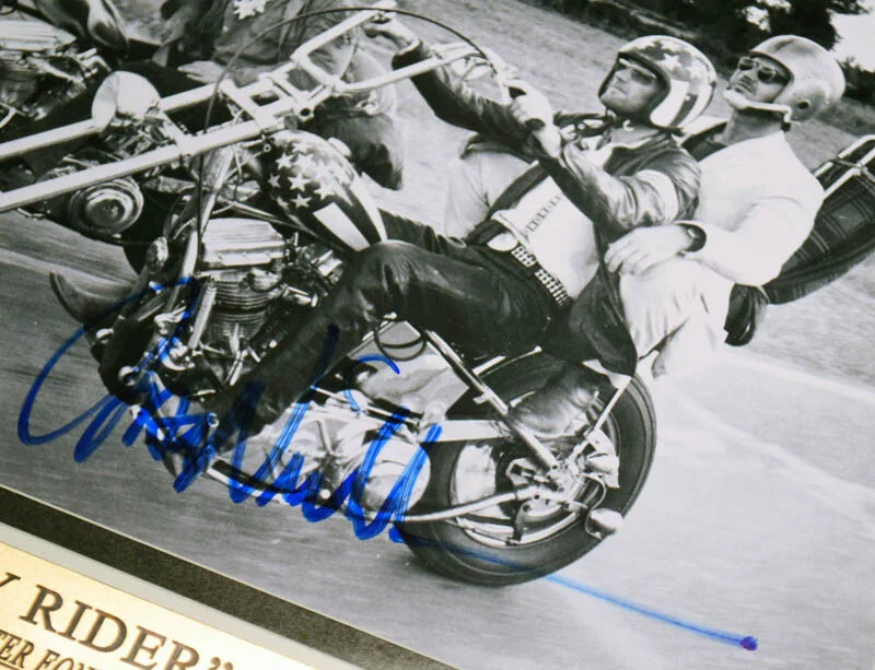 JACK NICHOLSON, PETER FONDA, DENNIS HOPPER — Easy Rider JACK NICHOLSON, HOPPER, PETER FONDA Signed AUTOGRAPH, UACC, DVD, COA, image 4