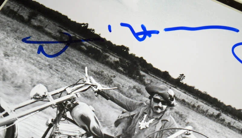 JACK NICHOLSON, PETER FONDA, DENNIS HOPPER — Easy Rider JACK NICHOLSON, HOPPER, PETER FONDA Signed AUTOGRAPH, UACC, DVD, COA, image 5