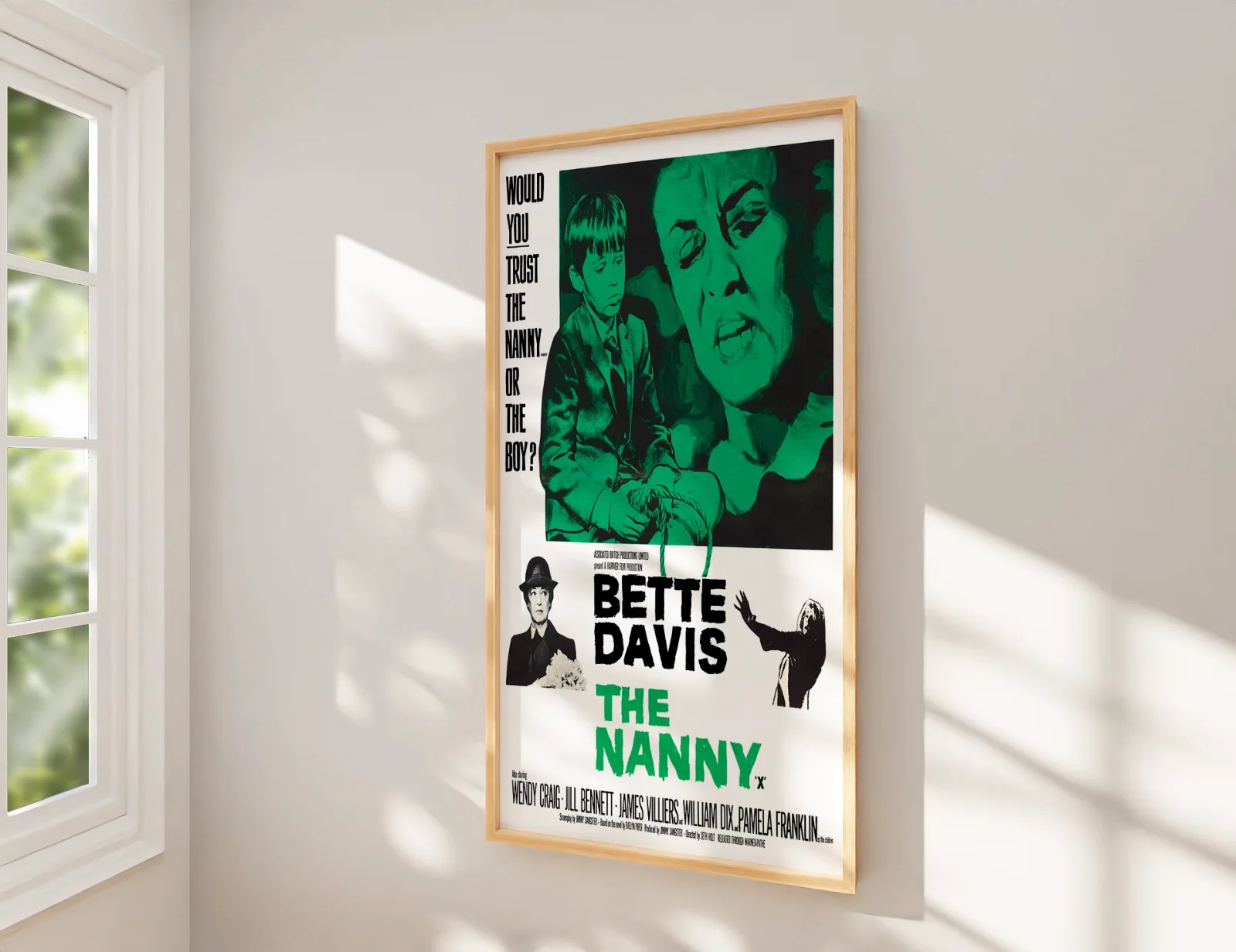 The Nanny 1965 - Hammer Horror Film Restored 27.2" x 41" US One Sheet Poster, изображение 2
