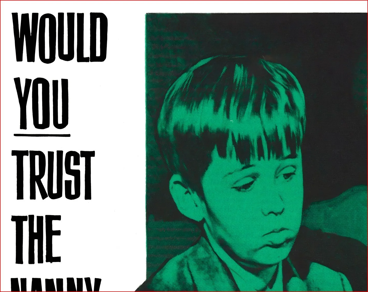 The Nanny 1965 - Hammer Horror Film Restored 27.2" x 41" US One Sheet Poster, изображение 4