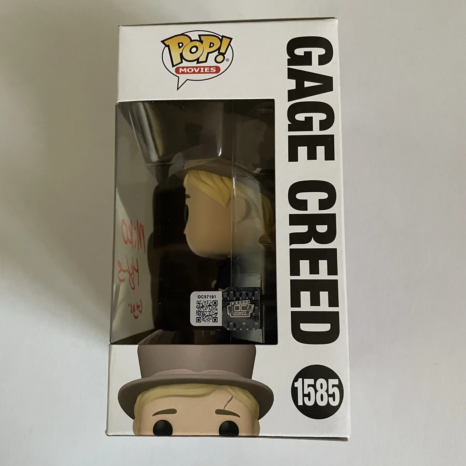 Miko Hughes — Miko Hughes Signed Gage Creed Funko Pop 1585 With OC COA, изображение 2