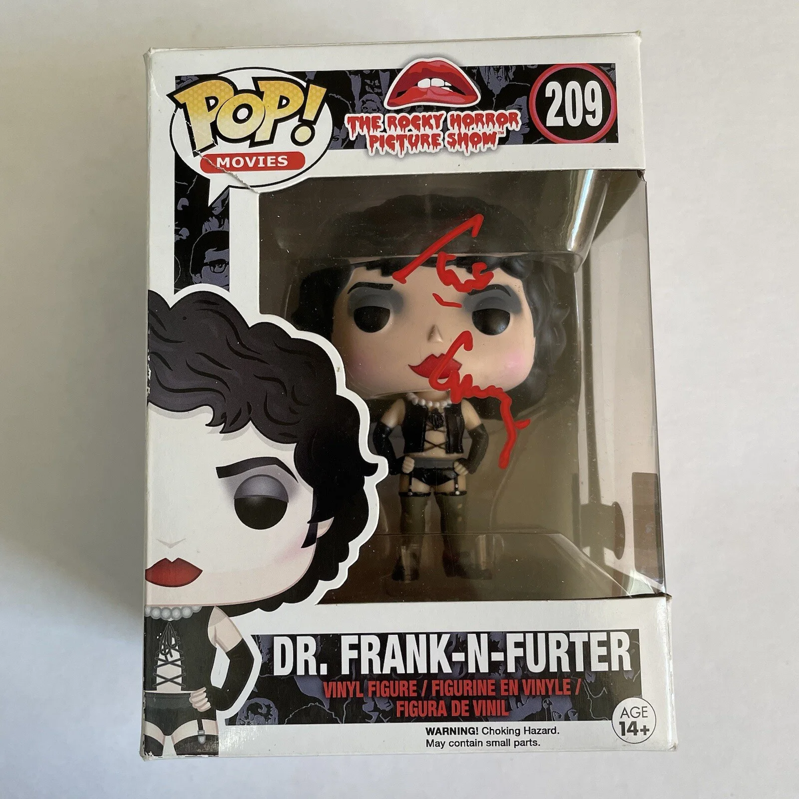 Tim Curry — Tim Curry Signed Rocky Horror Dr. Frank-N-Furter Funko Pop #209 BECKETT COA