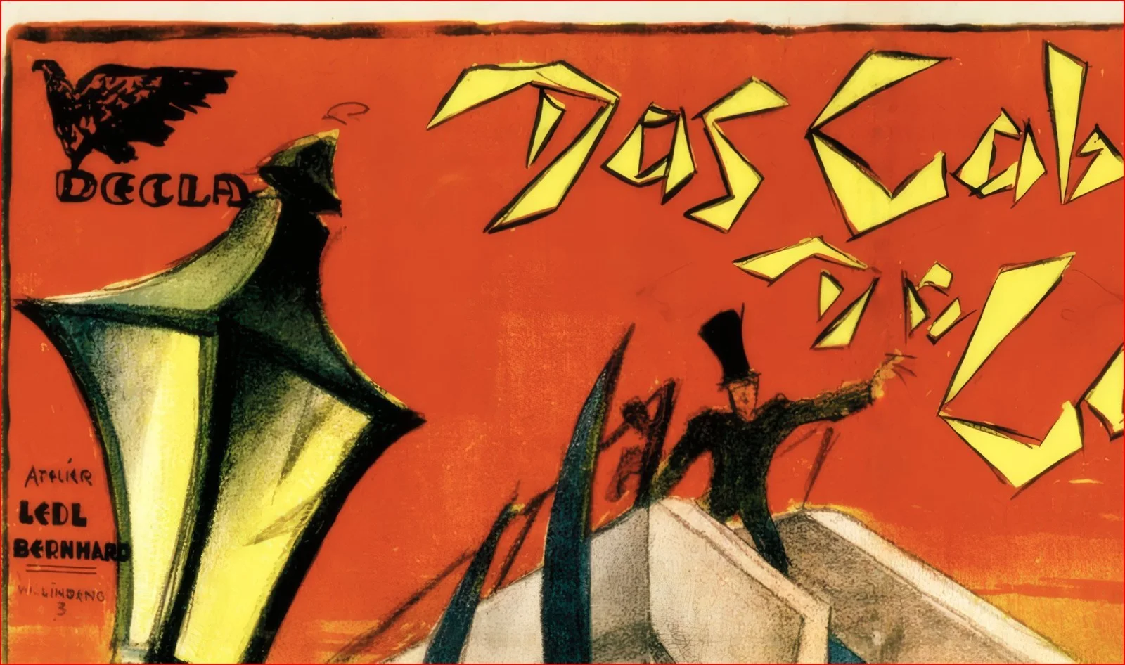 The Cabinet Of Dr Caligari - 1920 Restored German Silent Horror 50" x 35", изображение 4
