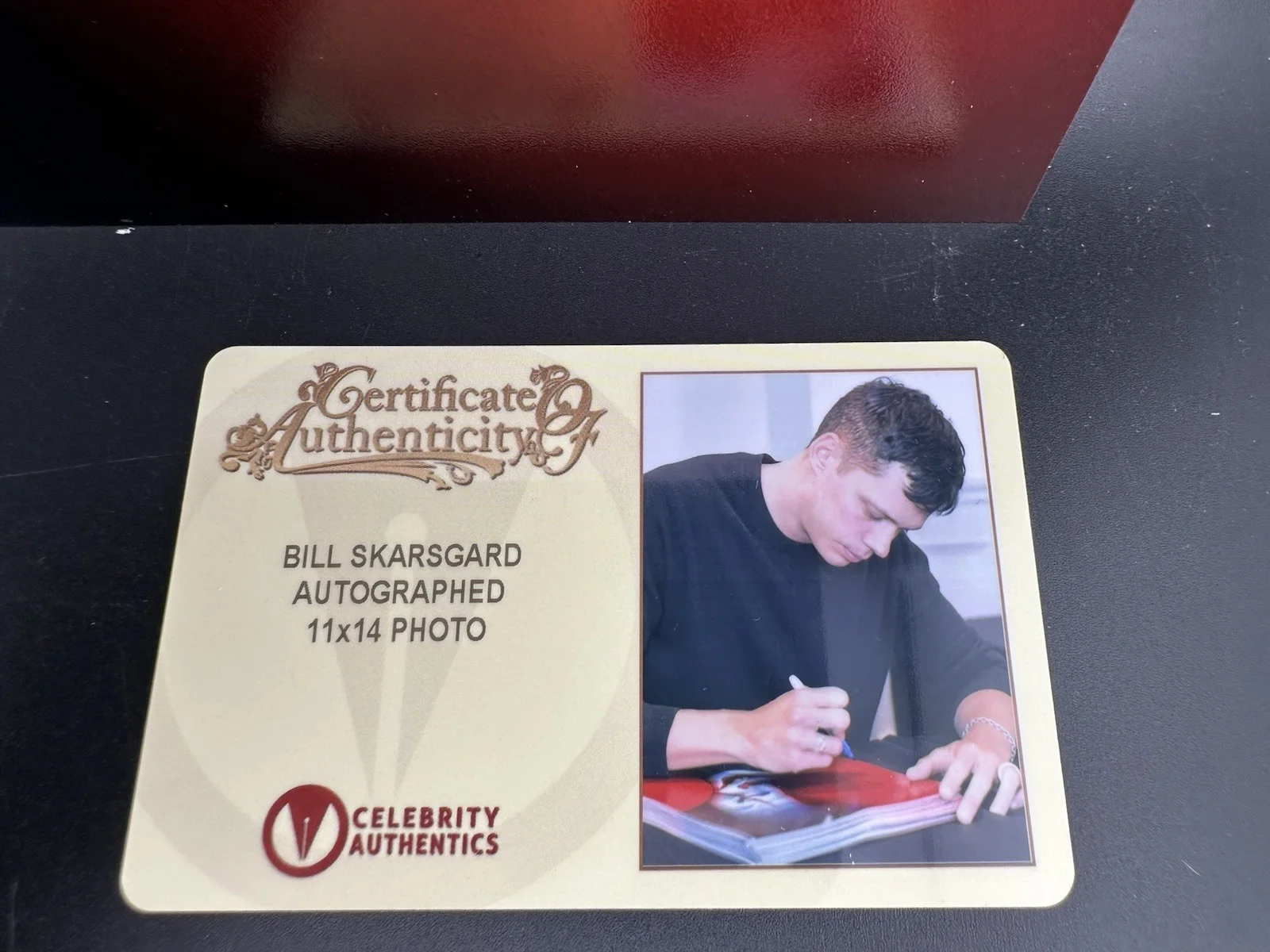 Bill Skarsgard — Bill Skarsgard Autographed Rare 2017 IT Pennywise Classic 11x14 Balloons Photo, изображение 4