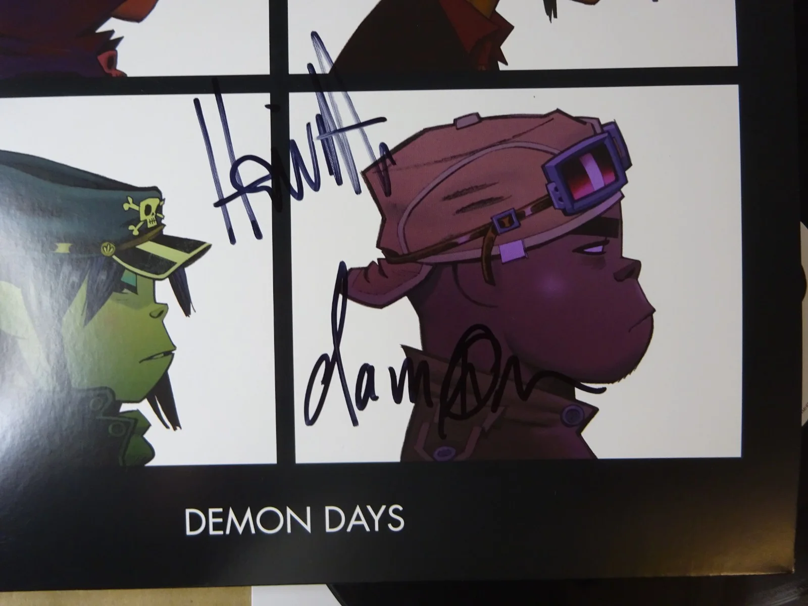 Signed Damon Albarn Jamie Hewlett Autographed Gorillaz Demon Days Album BAS COA, изображение 4