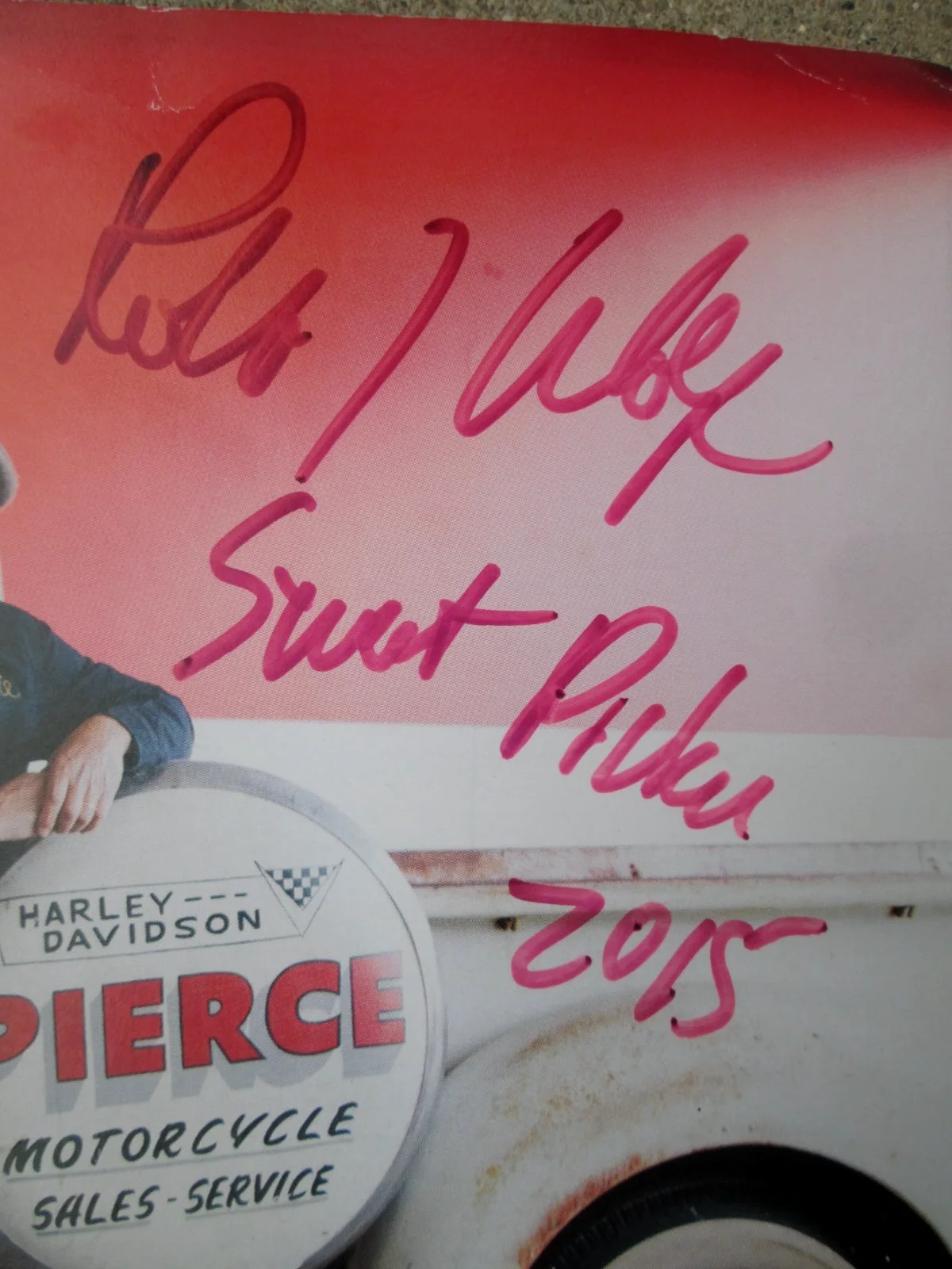 Michael Wolfe — Robert Robbie Wolfe SIGNED Sweet Pickin Photo American Pickers 2015 7-1/2" x 11", image 2