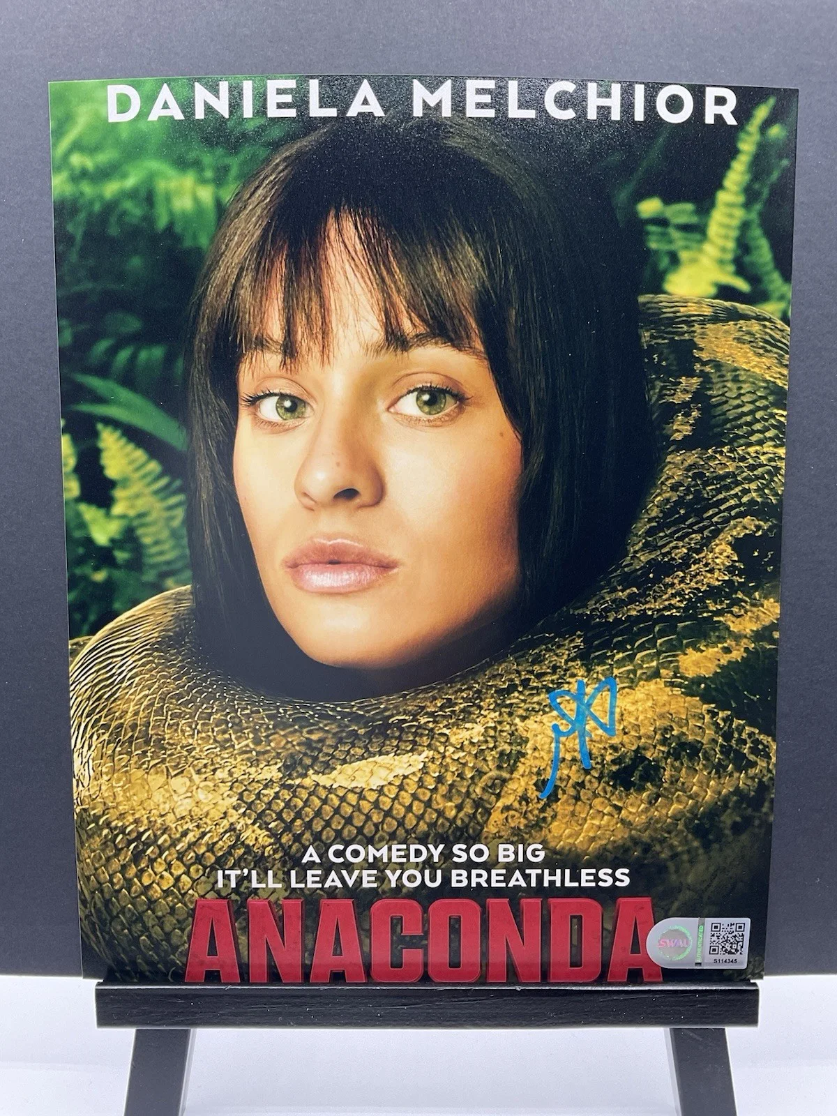 Daniela Melchior — Daniela Melchior signed photo Anaconda signed 8x10 signed snake SWAU autographed