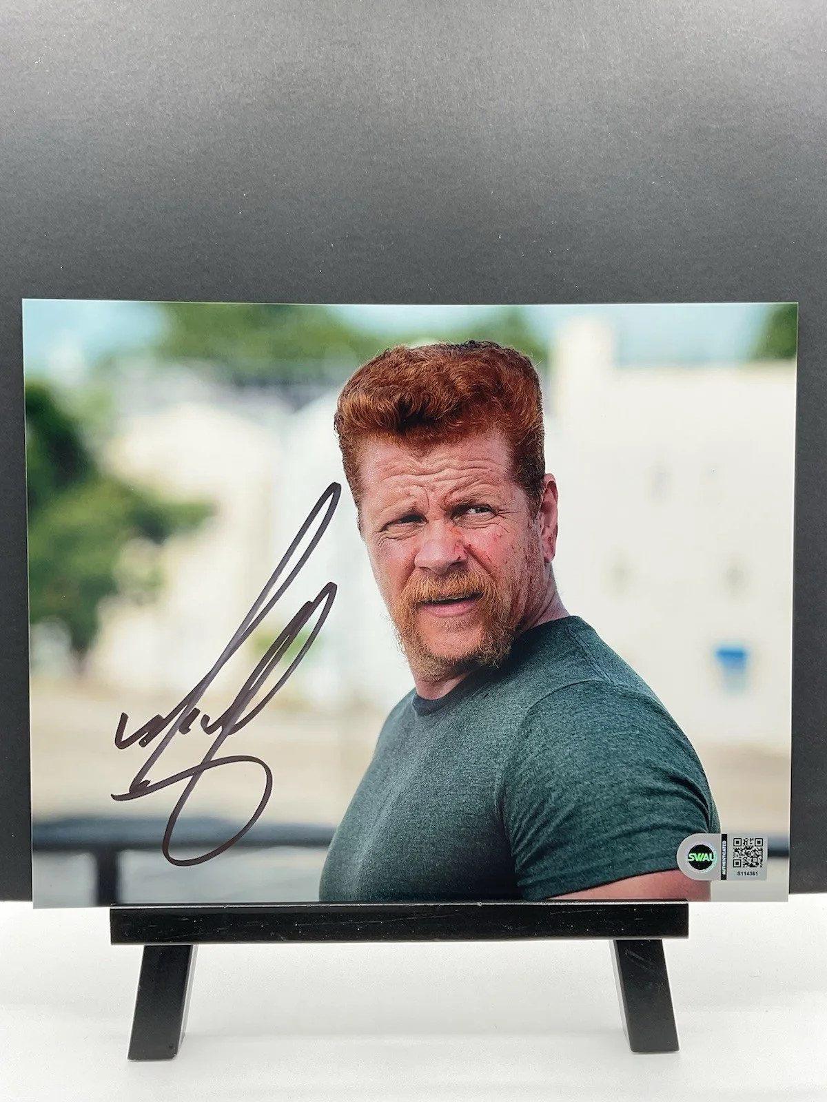 Michael Cudlitz — Michael Cudlitz signed photo Walking Dead signed 8x10 SWAU autographed Abraham