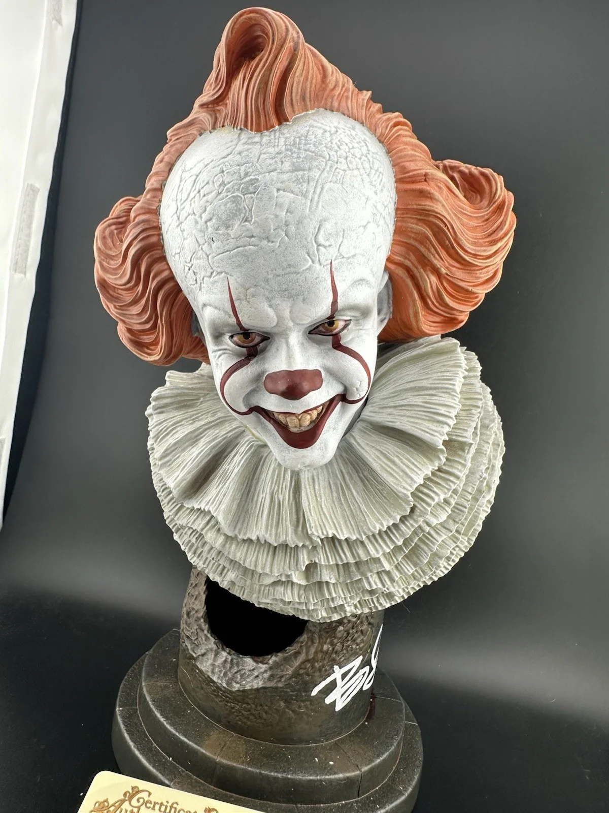 Bill Skarsgard — Bill Skarsgard Signed 1/1 Pennywise BUST Celebrity Authentics COA RARE