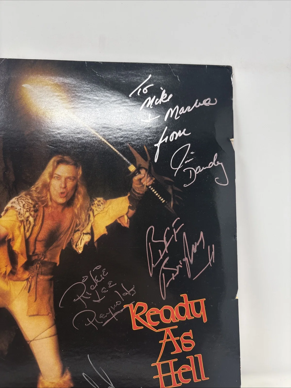 Jim Dandy Signed Autographed "Ready as Hell" Vintage Record Album, image 4