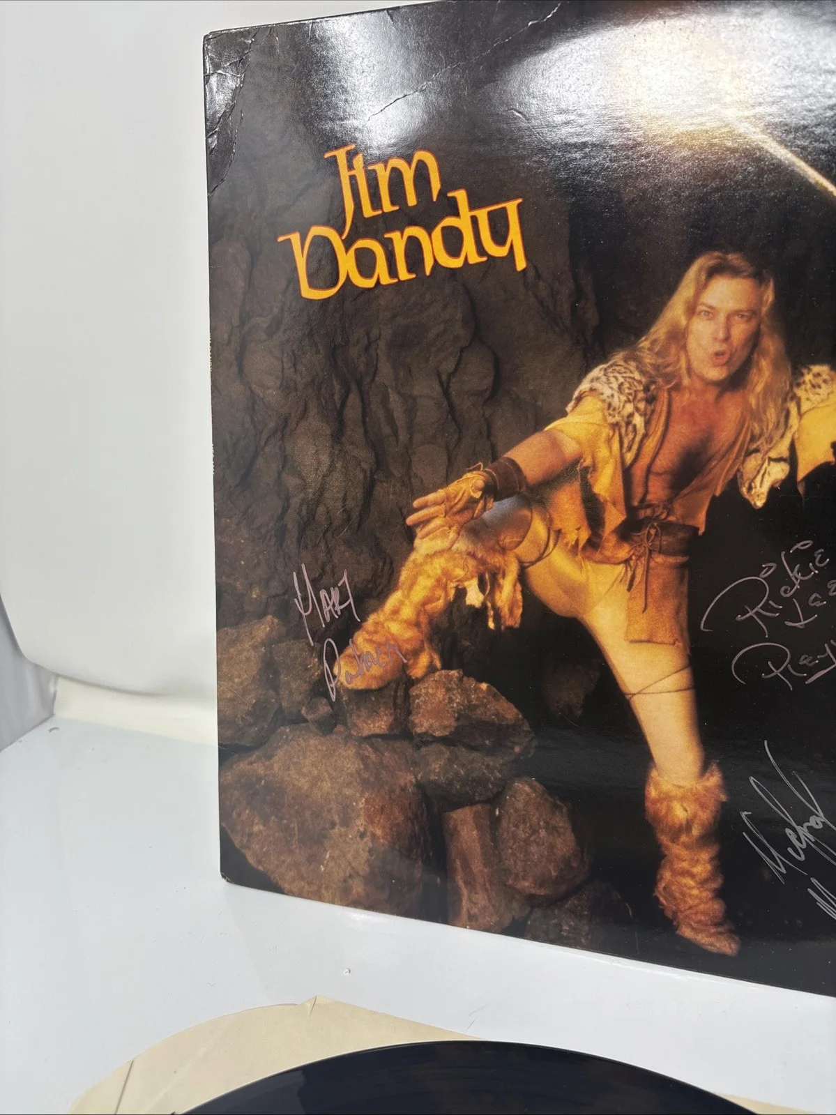 Jim Dandy Signed Autographed "Ready as Hell" Vintage Record Album, image 5