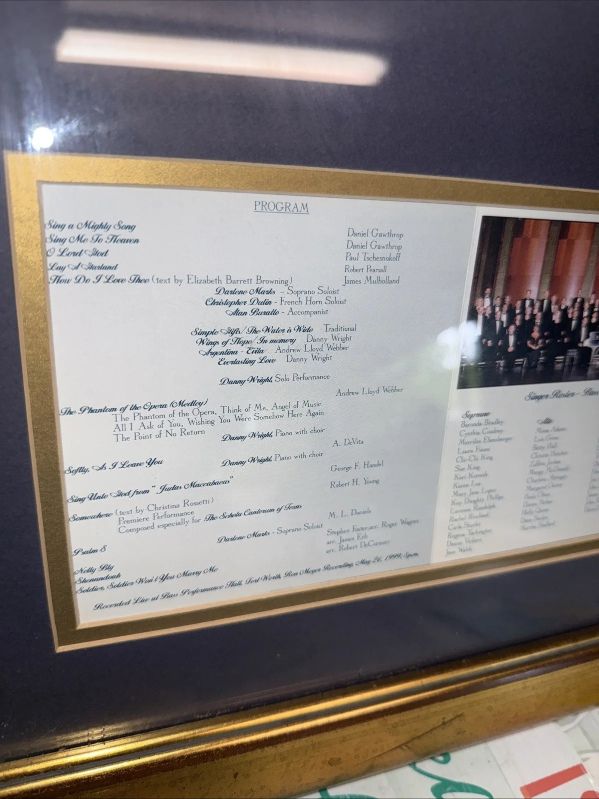 John Rutter 1999 Songs Of Celebration SIGNED sheet music Oxford Concert Framed, изображение 5