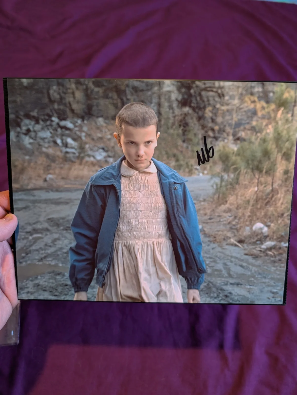 Millie Bobby Brown 011 Hand Signed Stranger Things Series Eleven Photo COA 10x8, image 4
