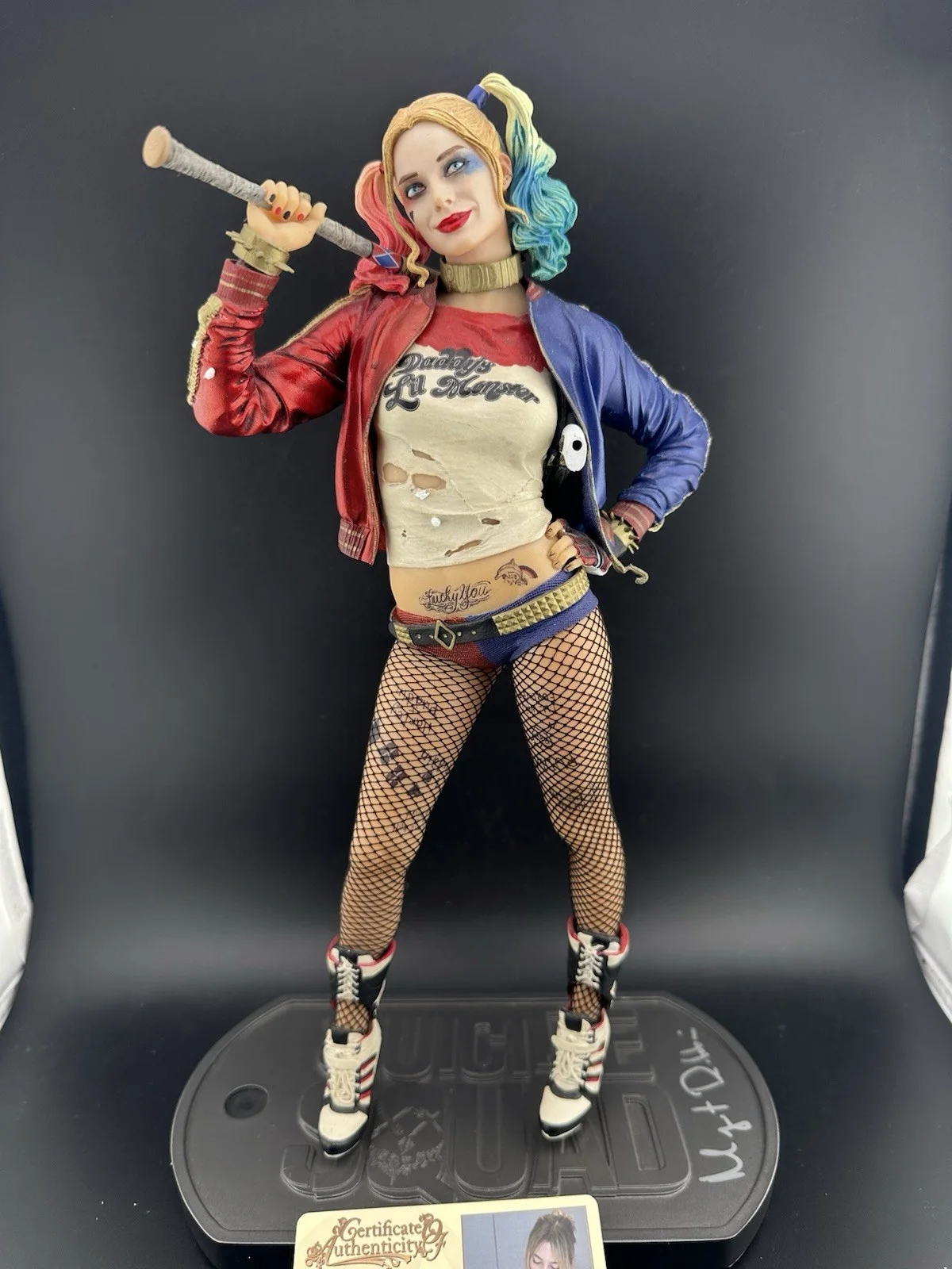 Margot Robbie — Margot Robbie Autographed DC Suicide Squad Harley Quinn 12" Rotten Statue, image 2