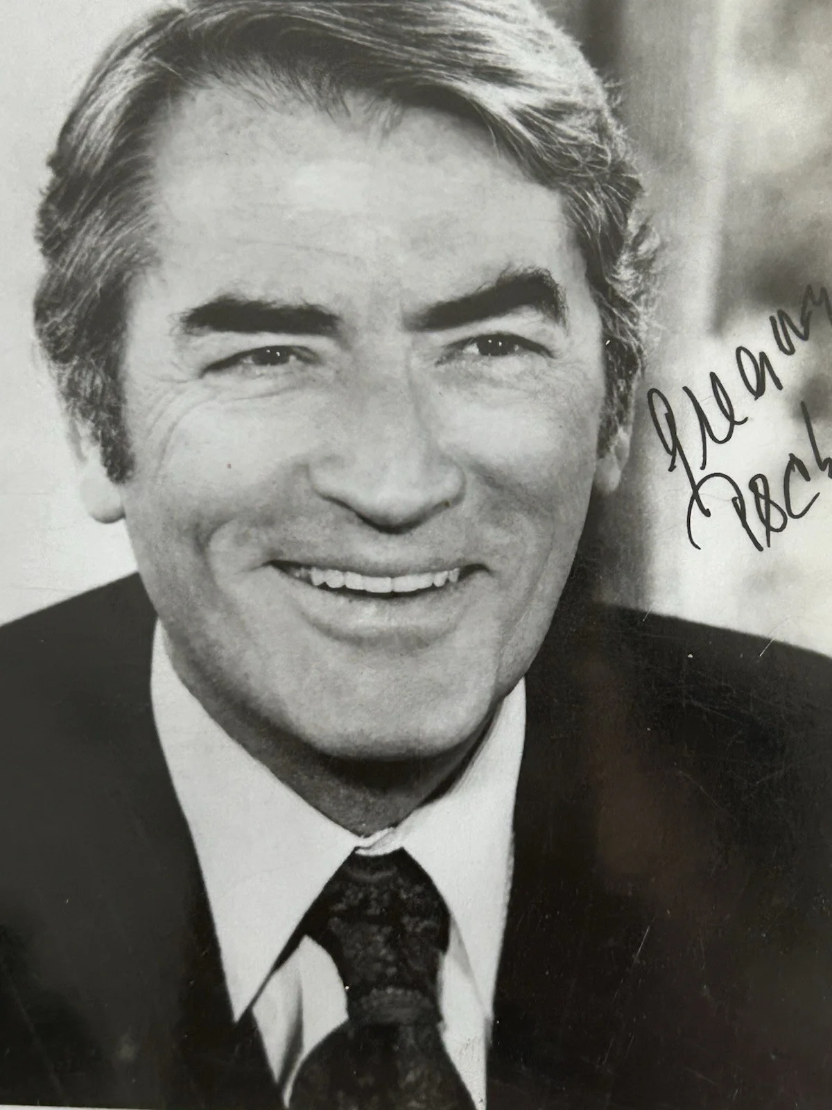 gregory peck autographed photo, image 2