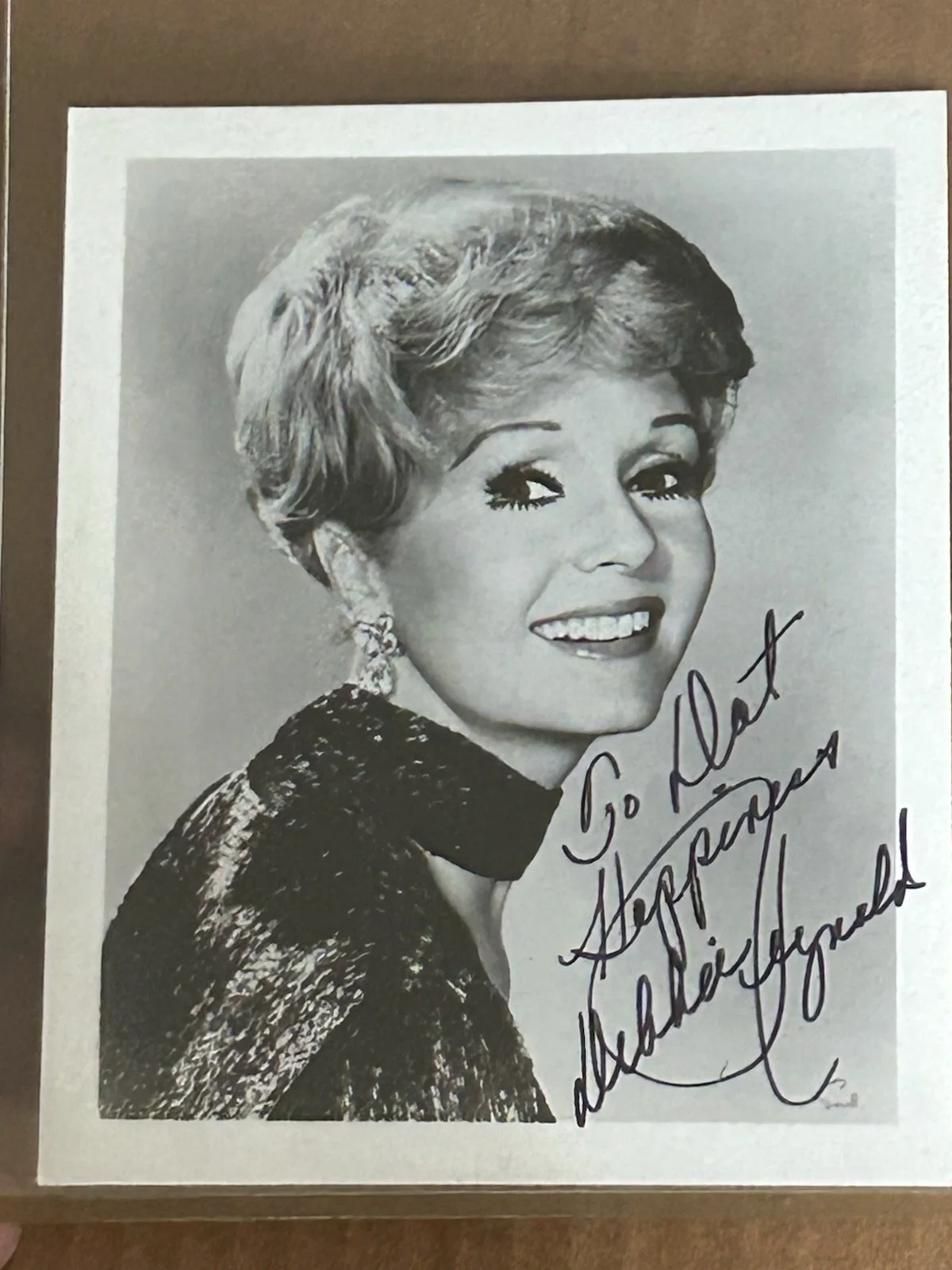 debbie reynolds autographed photo, image 3