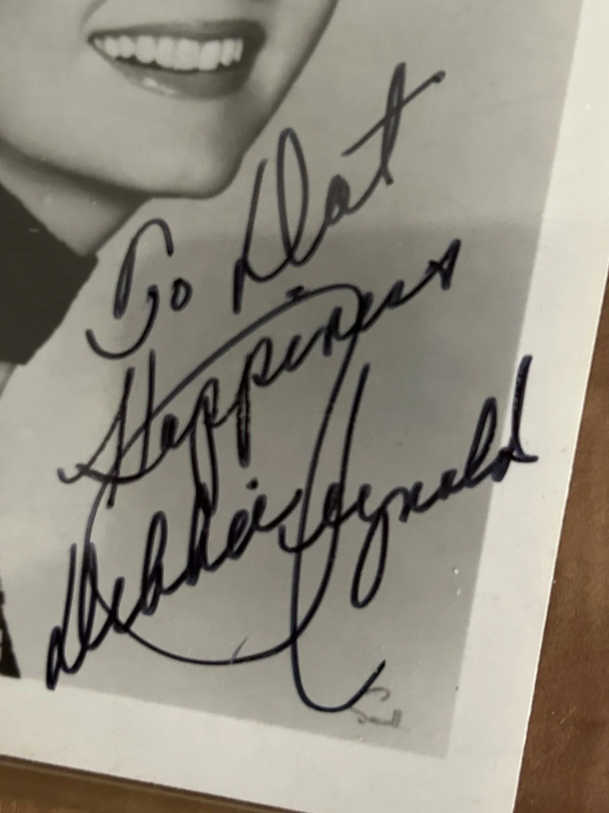 debbie reynolds autographed photo, image 5