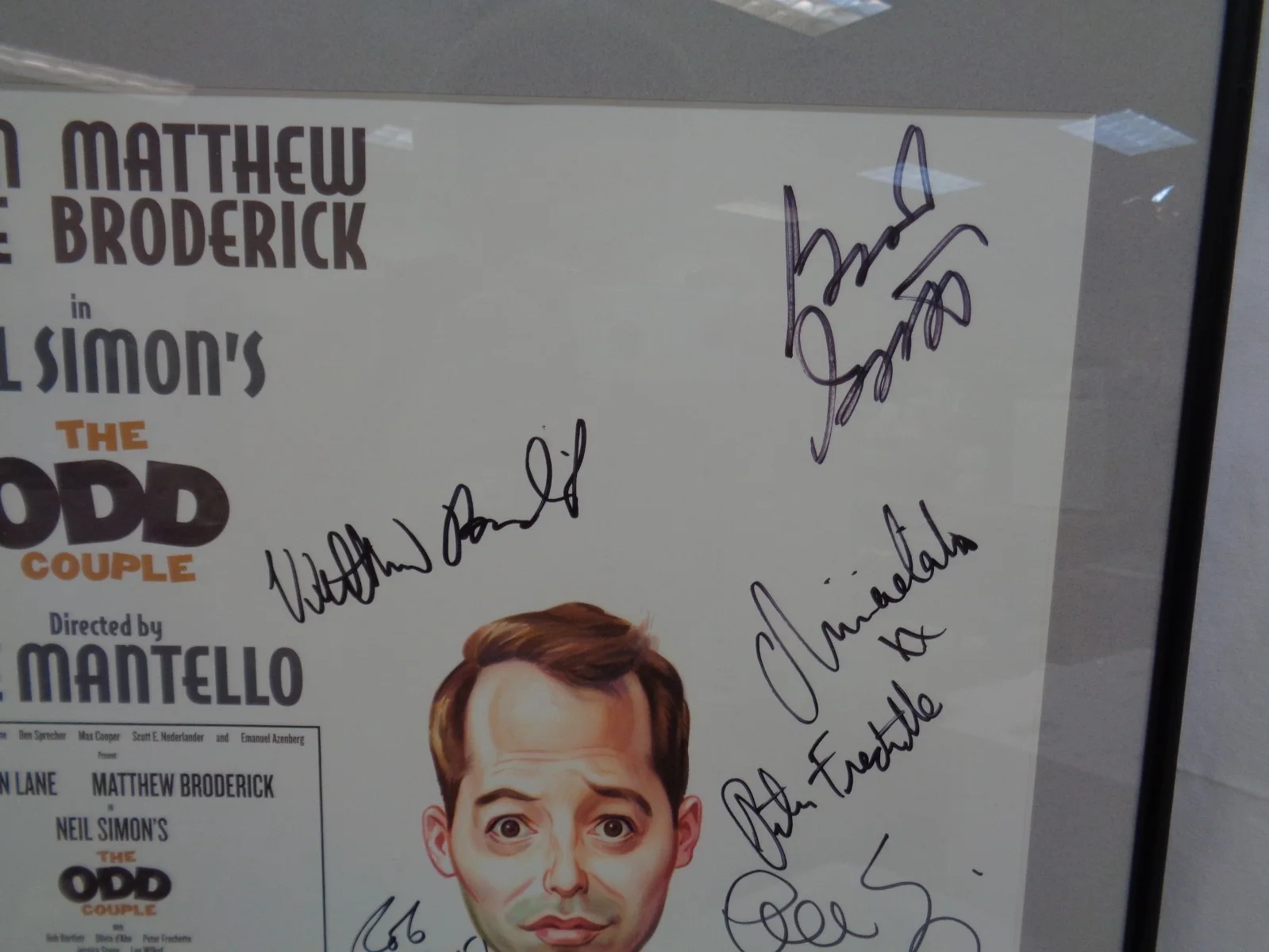 Nathan Lane, Matthew Broderick — Neil Simon's The Odd Couple signed poster Nathan Lane Matthew Broderick Broadway, image 4