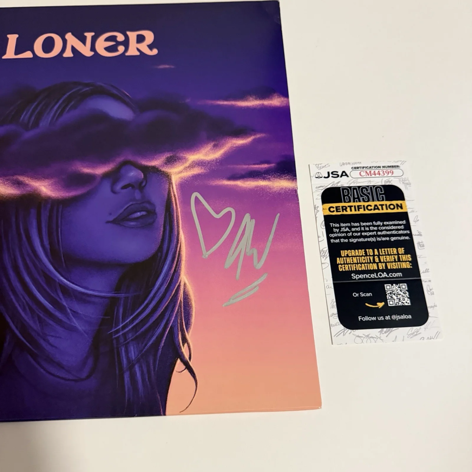 ALISON WONDERLAND SIGNED LONER VINYL RECORD EDM PRODUCER JSA COA, image 3