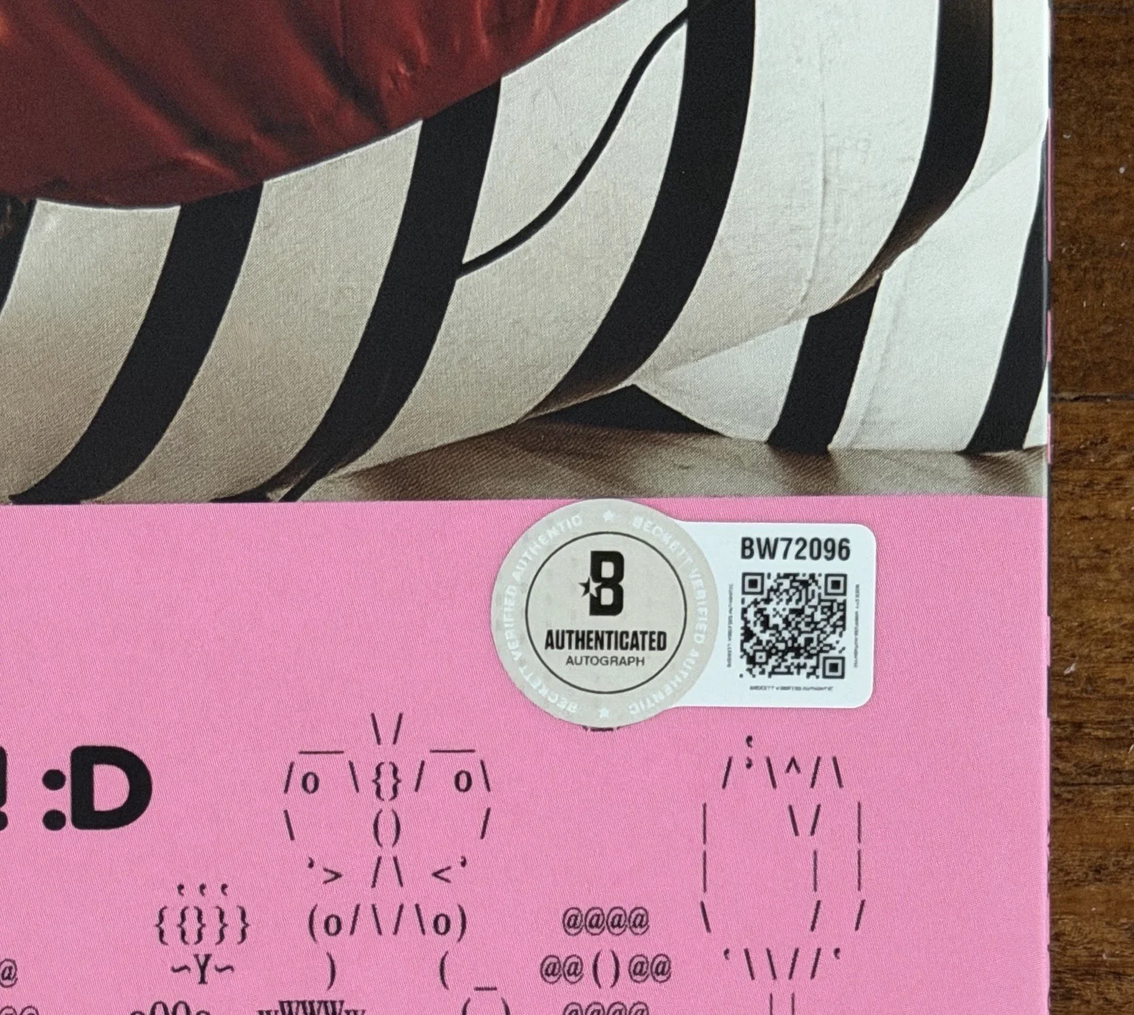 Porter Robinson Autograph SIGNED Red VINYL 2LP COVER Smile Album BAS Beckett COA, изображение 2