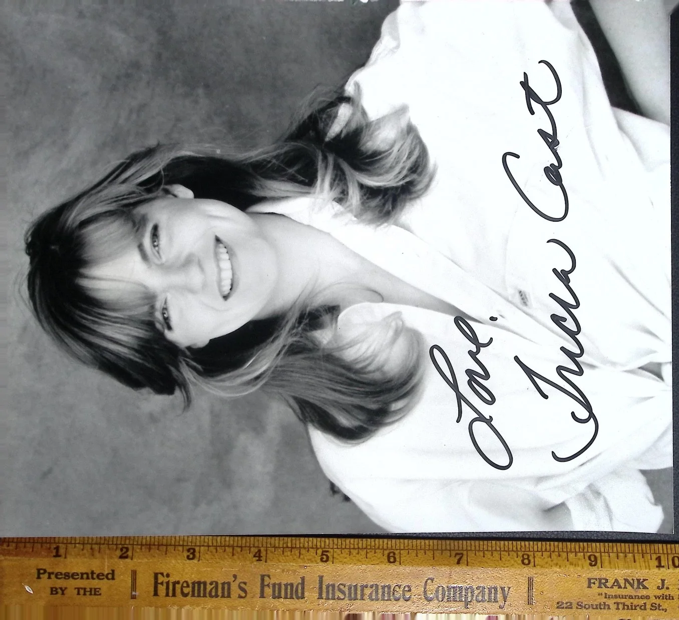 Tricia Cast Signed Photo Autographed Actress Portrait Black White 1992, image 3