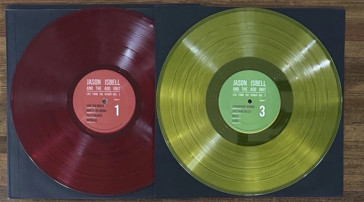SIGNED Jason Isbell Live At Ryman Red & Yellow Vinyl Autograph BAS Beckett COA, изображение 4