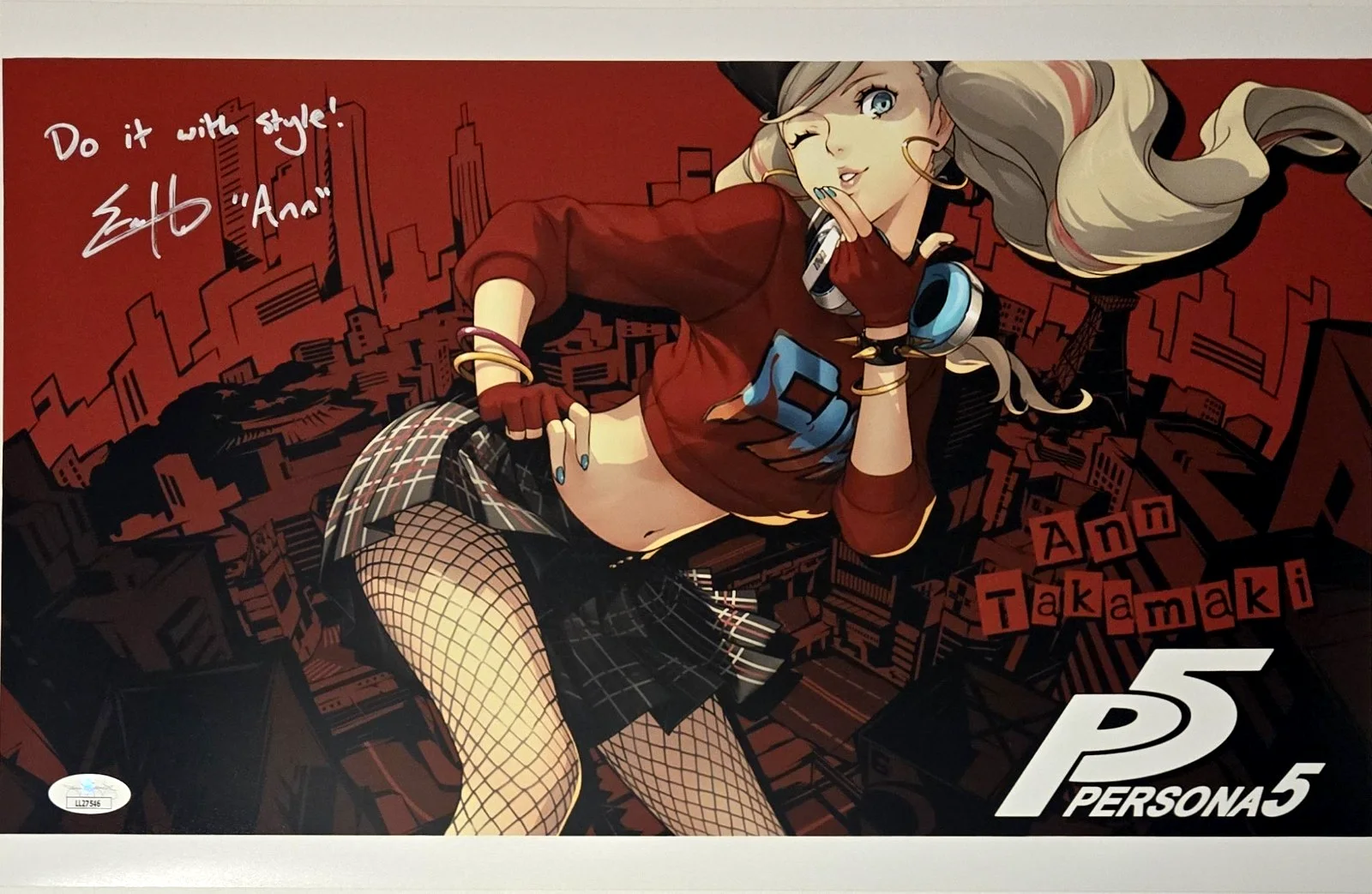 Erika Harlacher — Erika Harlacher Signed Photo Panther Ann Tamaki Persona Autograph JSA COA 546
