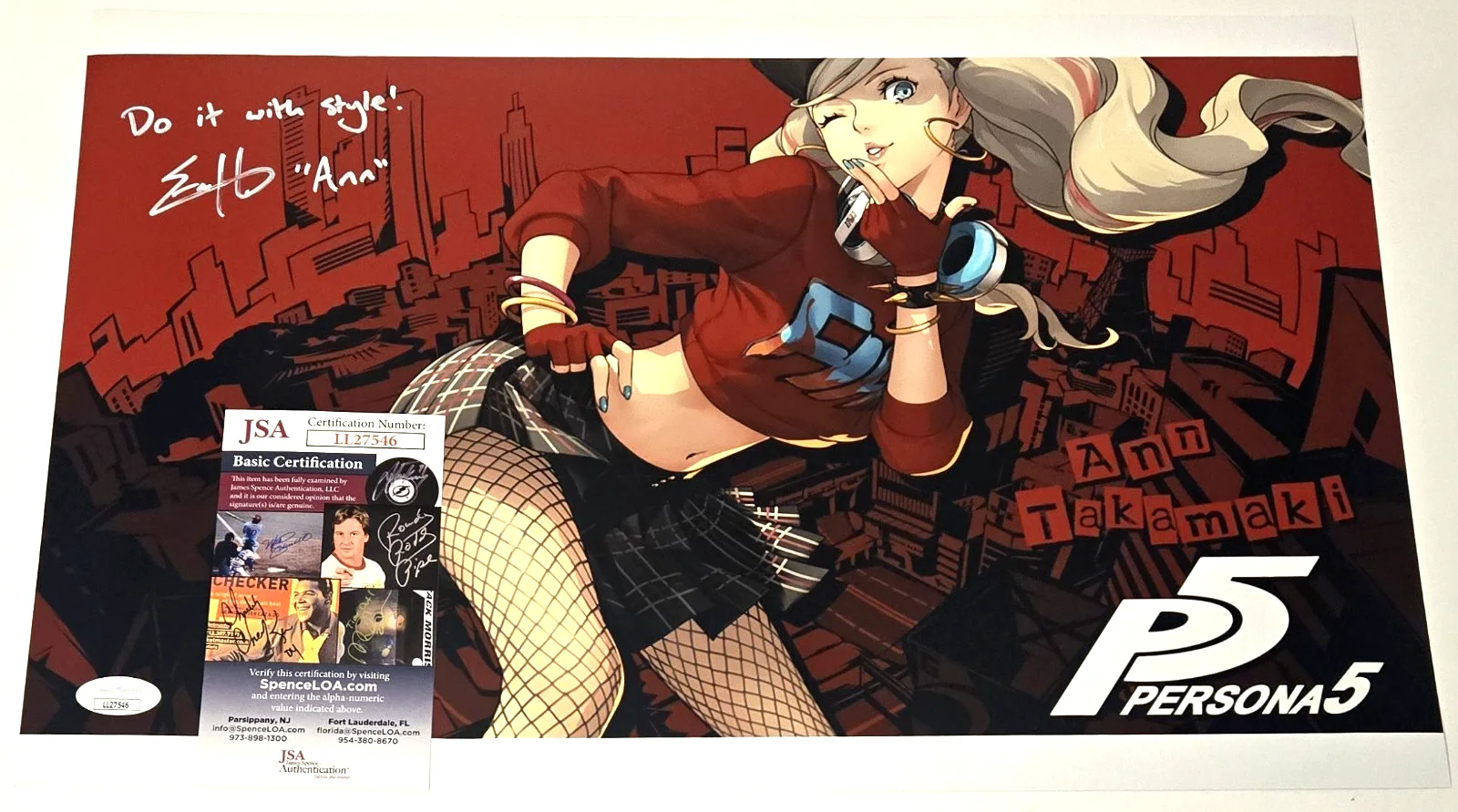 Erika Harlacher — Erika Harlacher Signed Photo Panther Ann Tamaki Persona Autograph JSA COA 546, изображение 3