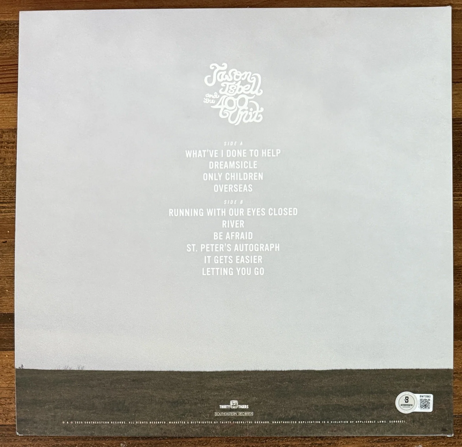 Jason Isbell SIGNED 400 Unit Reunions Black Vinyl LP Autographed BAS Beckett COA, image 2