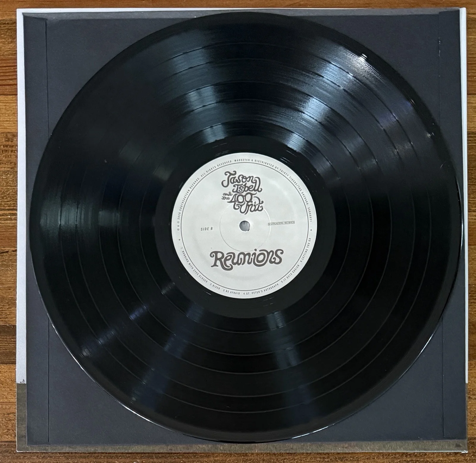 Jason Isbell SIGNED 400 Unit Reunions Black Vinyl LP Autograph BAS Beckett COA, image 2