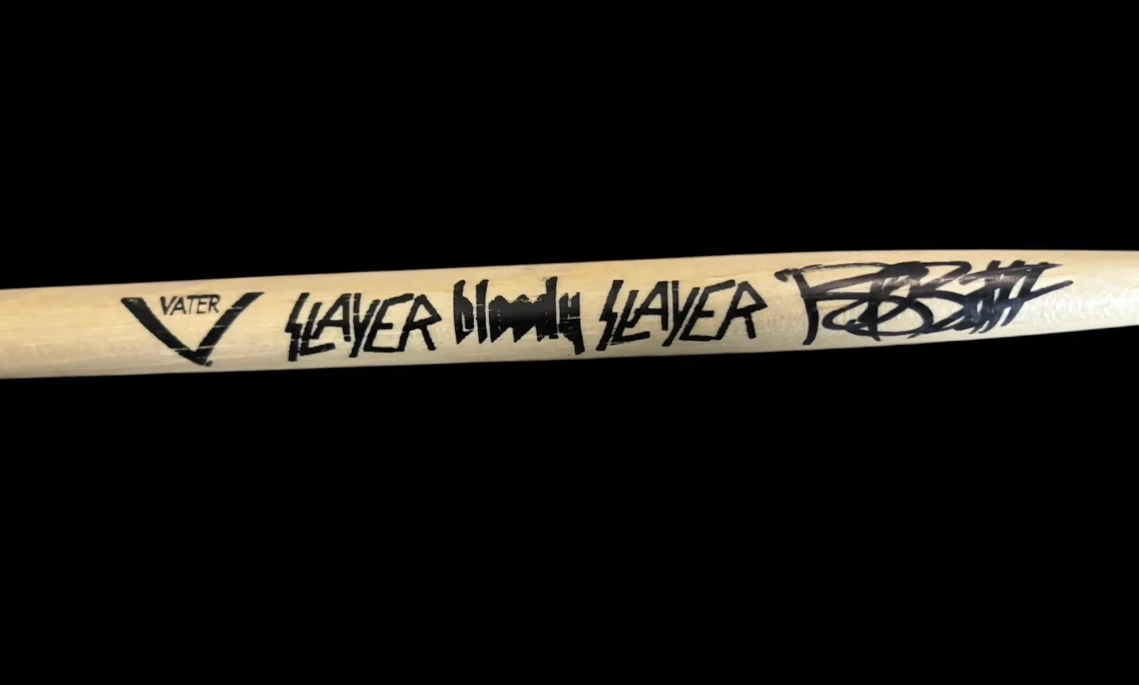 PAUL BOSTAPH SLAYER BLACK SABBATH SIGNED SIGNATURE DRUMSTICK JSA COA autograph, image 2