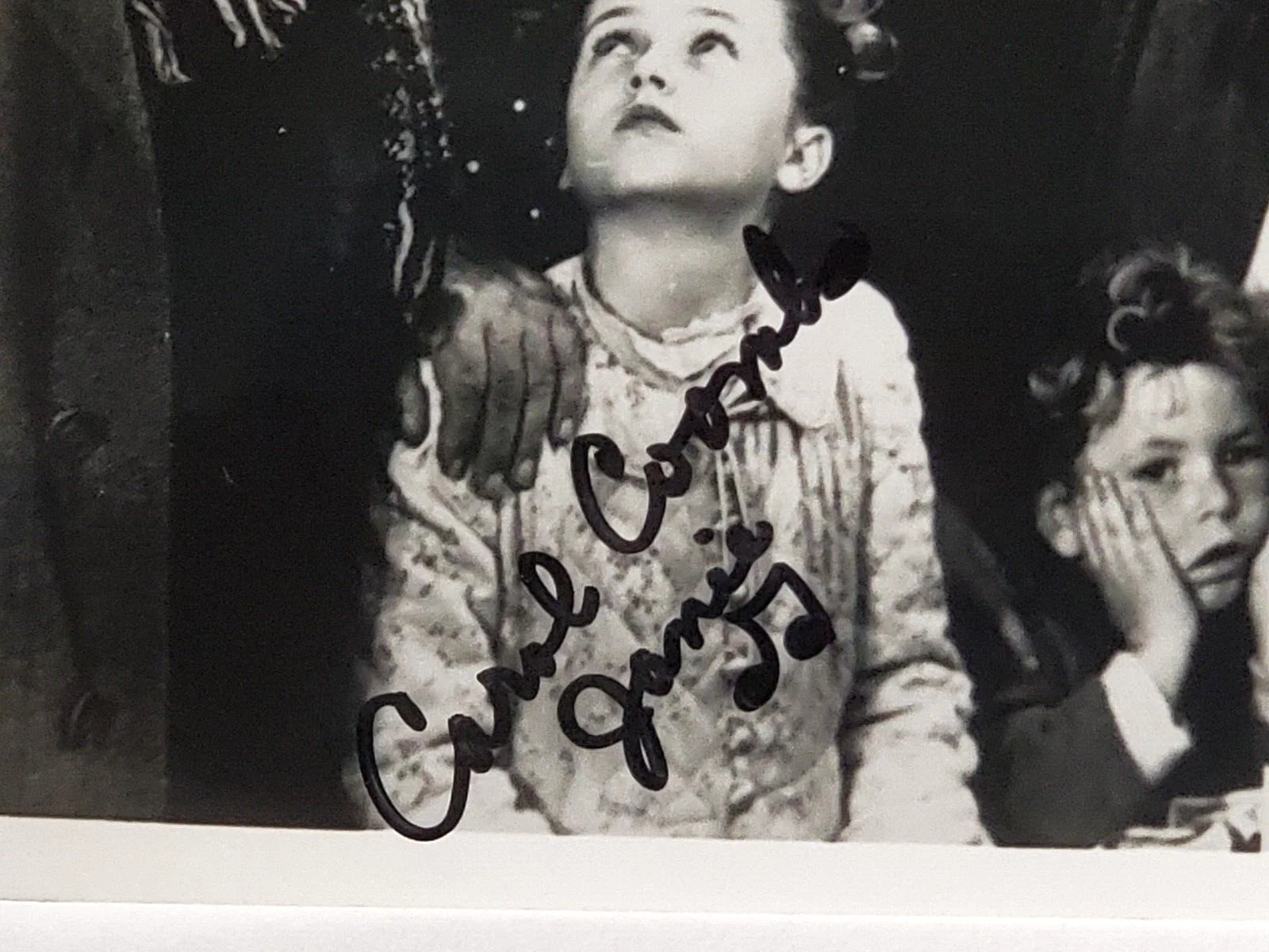 Carol Combs — CAROL COOMBS Autographed Signed Photo IT'S A WONDERFUL LIFE James Stewart, изображение 2
