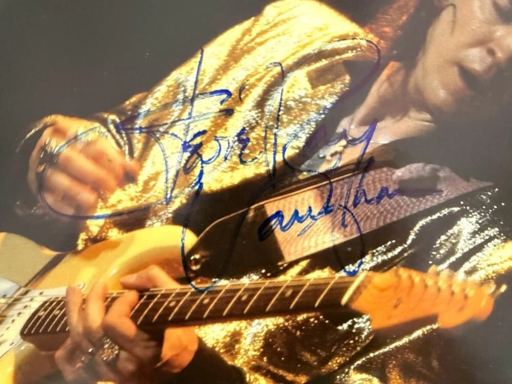 Chris Layton, Tommy Shannon, Stevie Ray Vaughn, Reese Wynans — Stevie Ray Vaughan & Double Trouble Signed Autograph Album Vinyl Record JSA COA, image 3