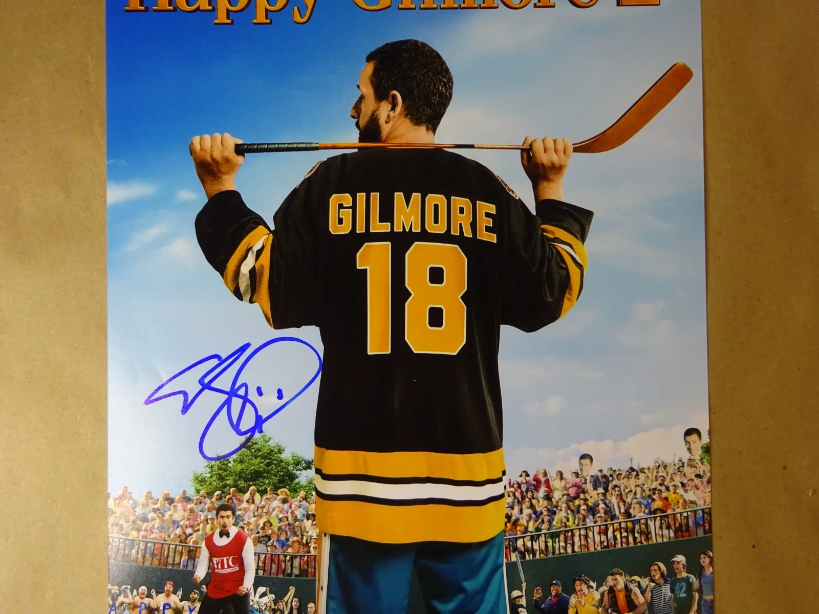 Adam Sandler — Signed Adam Sandler Autographed 11"x17" Happy Gilmore 2 Photo Beckett BAS COA, image 3