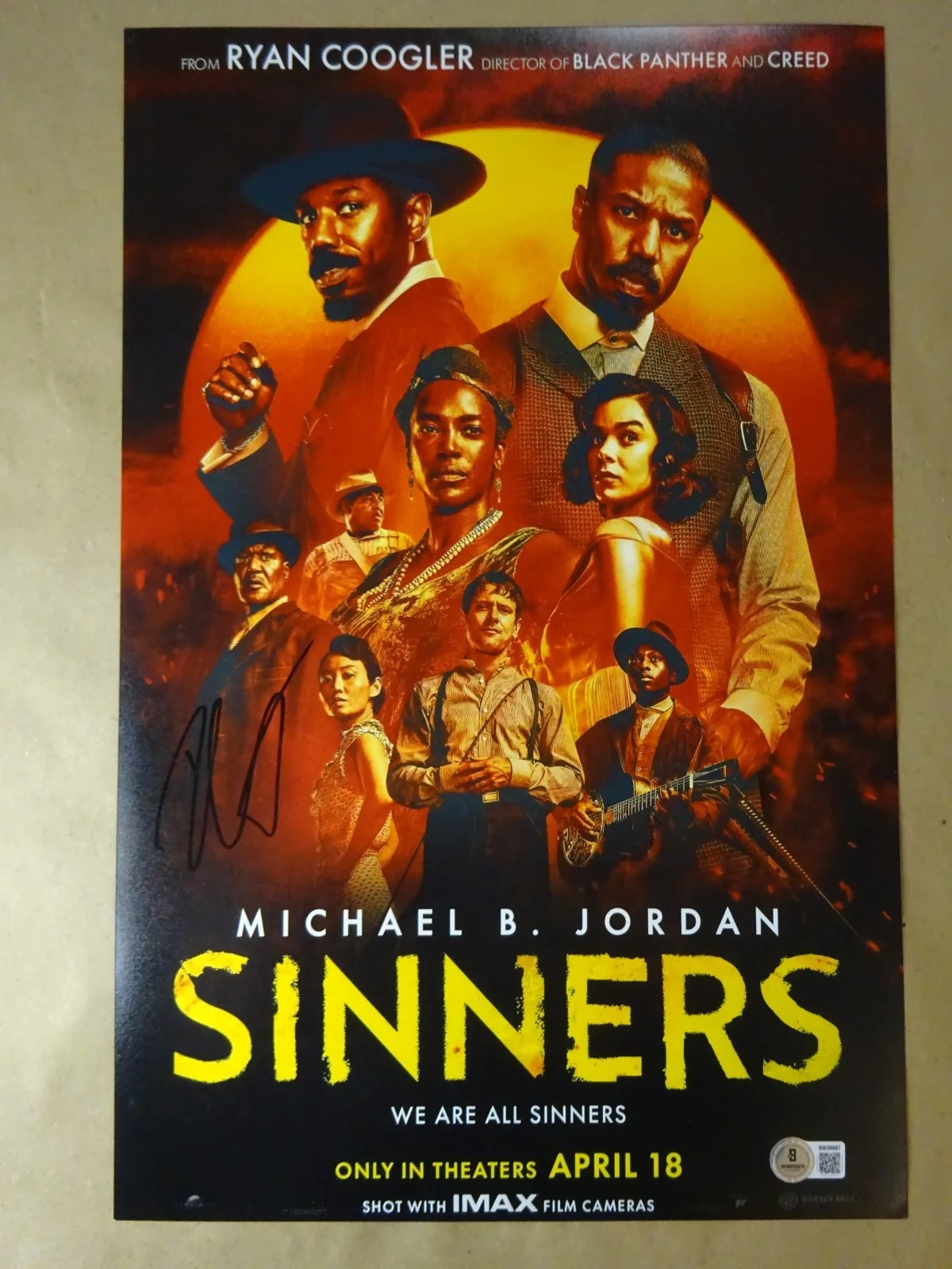 Ryan Coogler — Signed Ryan Coogler Autographed Sinners 11"x17" Photo Beckett BAS COA