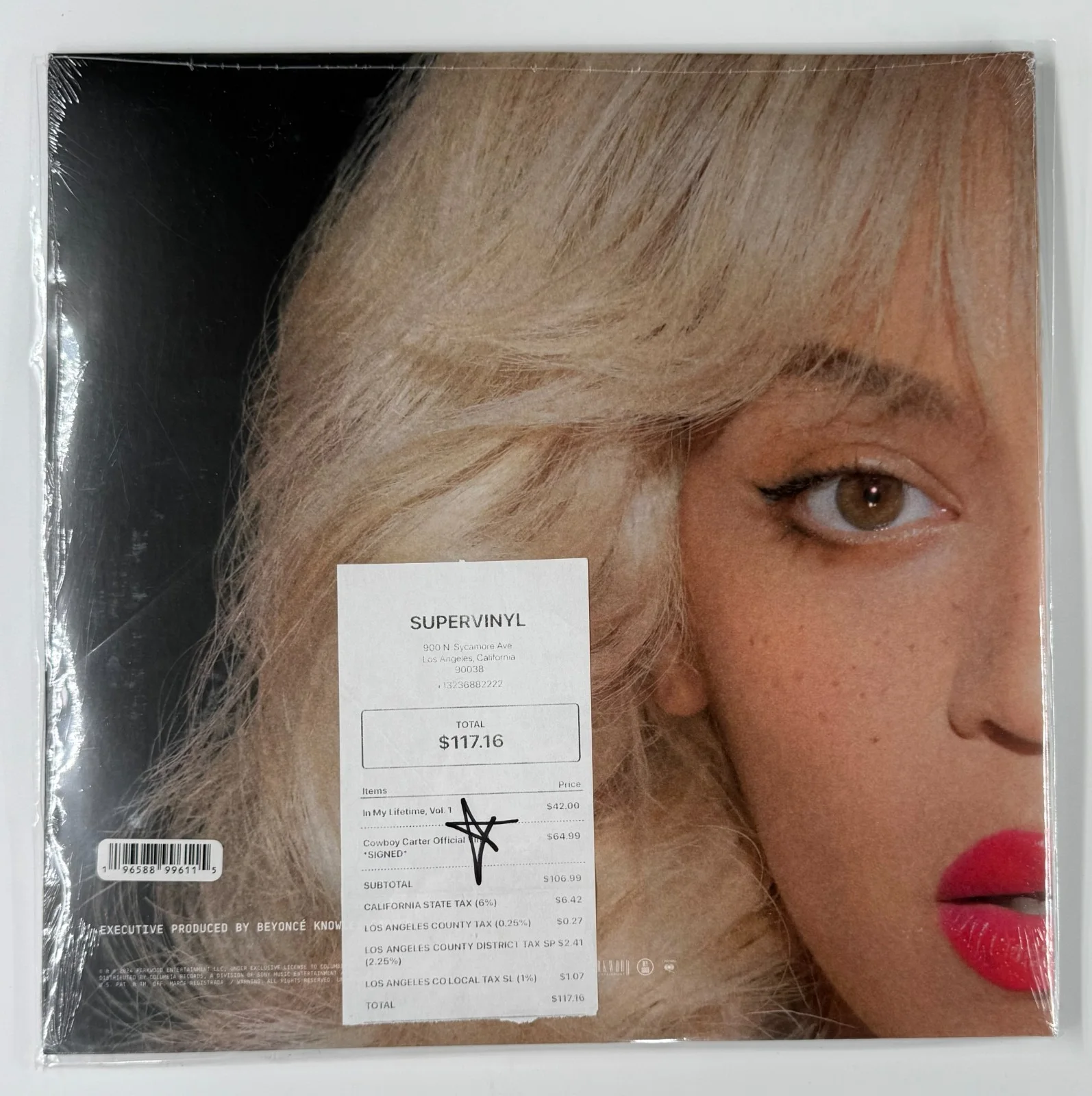 BEYONCE SIGNED COWBOY CARTER VINYL ALBUM INSERT BAS BECKETT AUTHENTICATED, image 5
