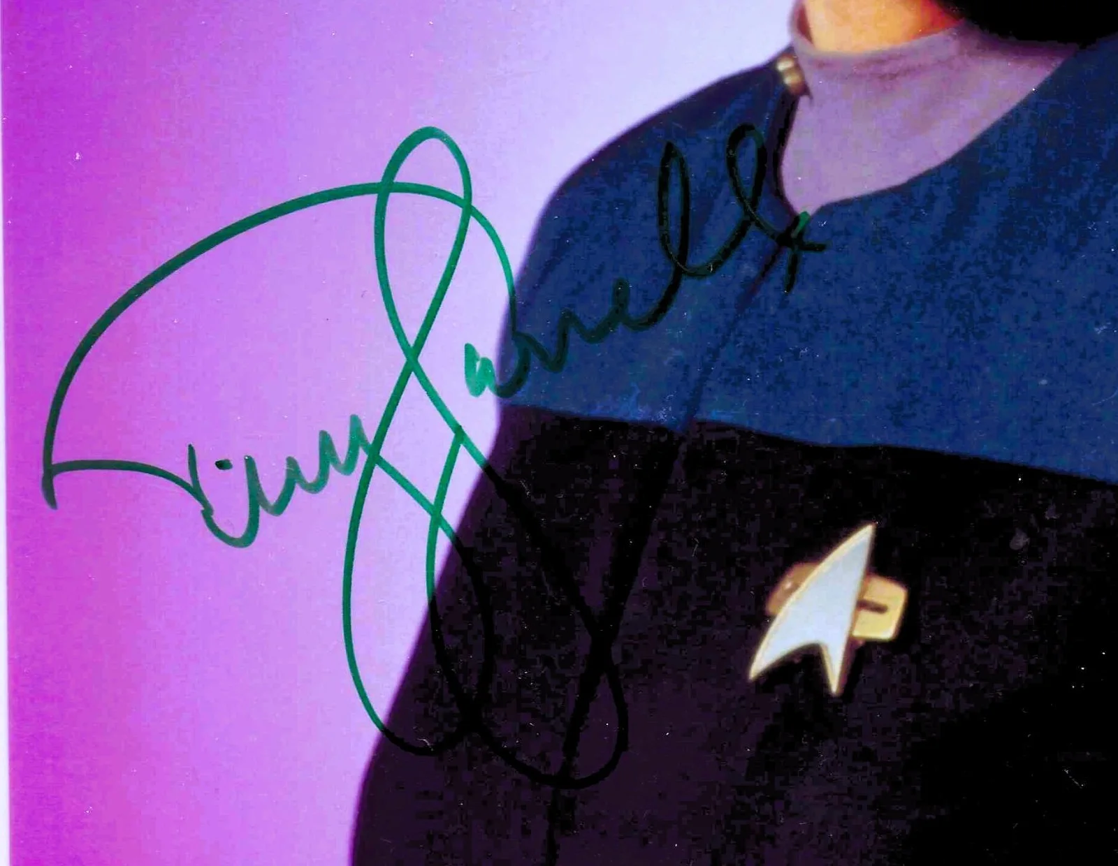 Terry Farrell, Nana Visitor — Terry Farrell & Nana Visitor 2 pics SIGNED "IN PERSON" 8x10 STAR TREK, изображение 3