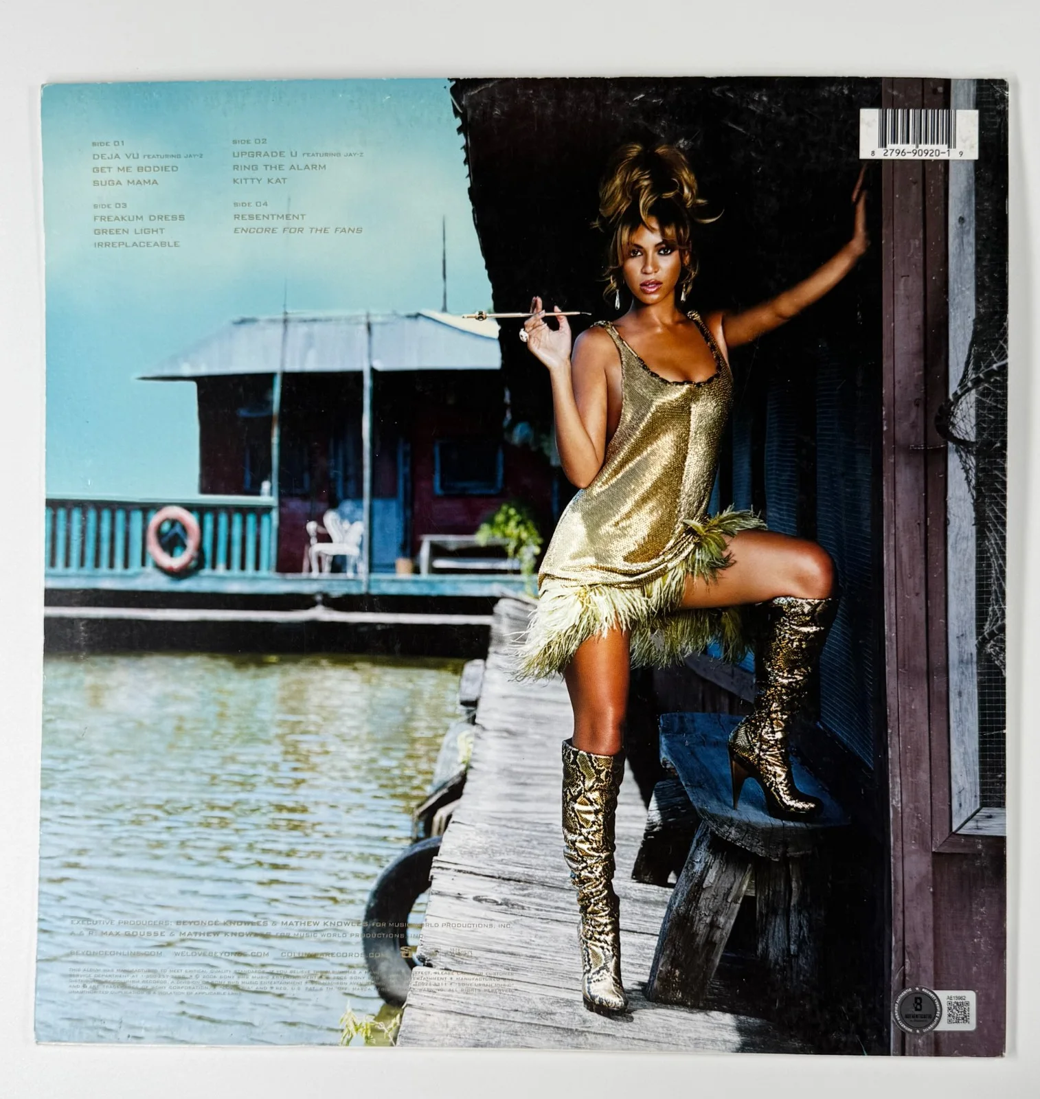 BEYONCE AND JAY-Z SIGNED B-DAY VINYL ALBUM BECKETT BAS AUTHENTICATED LOA RARE!, image 2