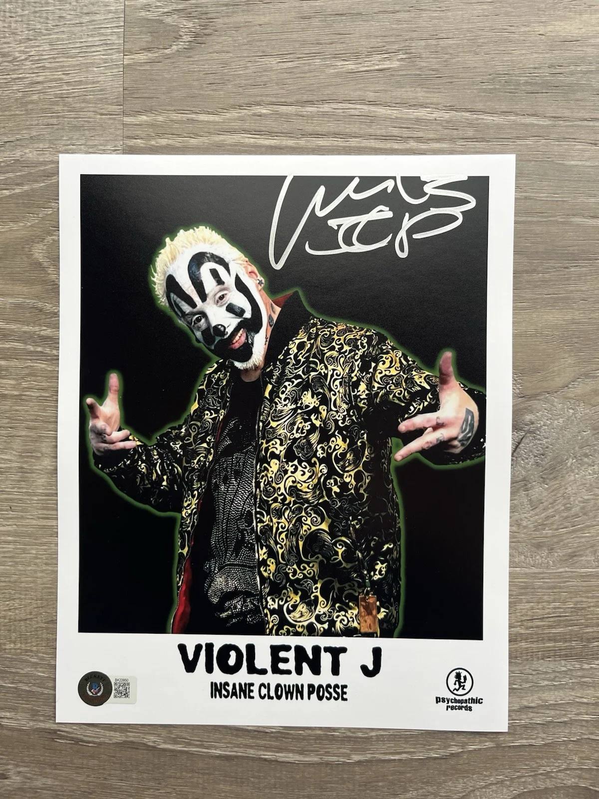 Violent J Signed ICP 8x10 Photo Beckett COA Insane Clown Posse Juggalo, изображение 2