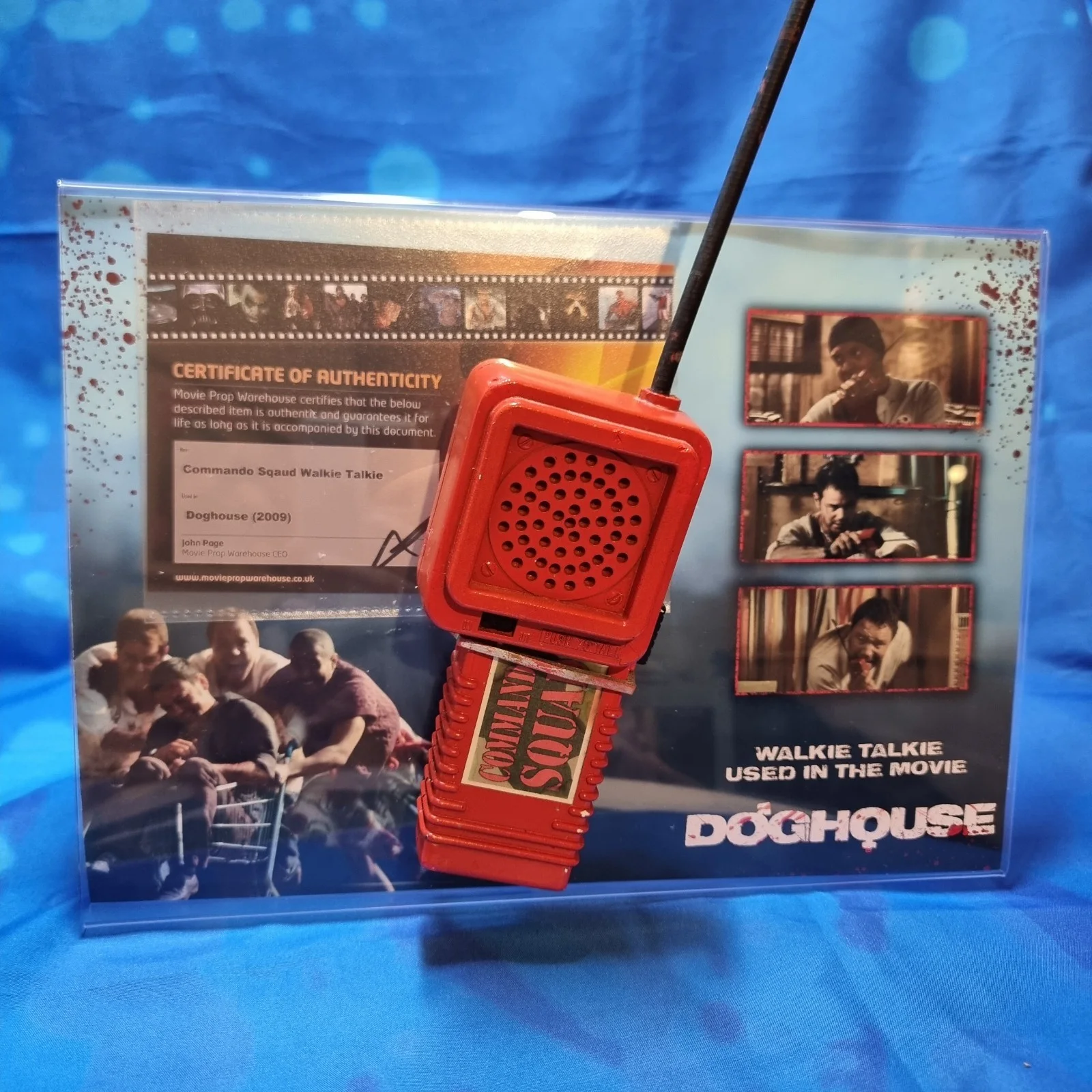 Doghouse 2009 Used Prop Toy Walkie Talkie Display COA Stephen Graham, Danny Dyer, image 2
