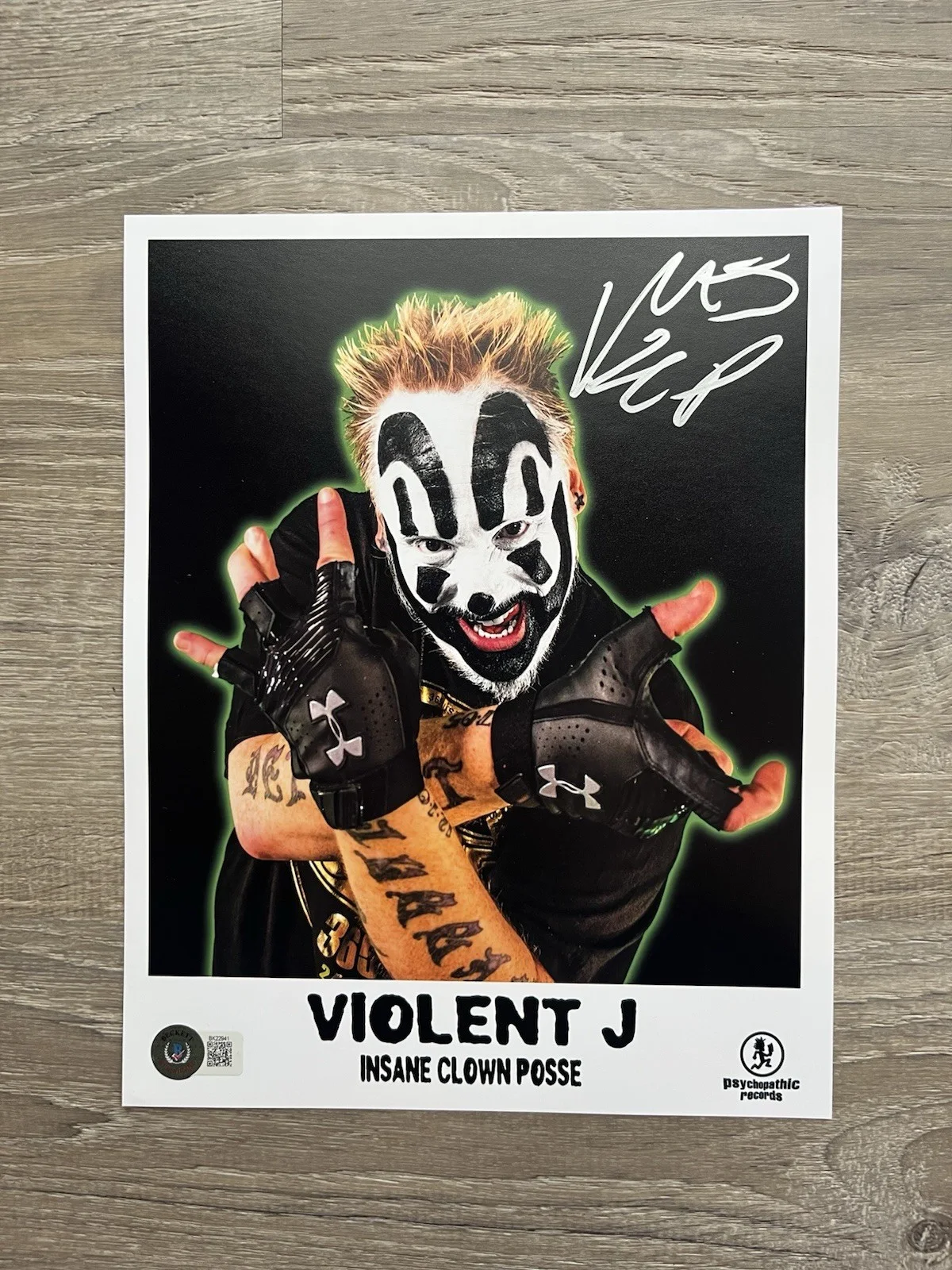 Violent J Signed ICP 8x10 Photo Beckett COA Insane Clown Posse Juggalo, изображение 2