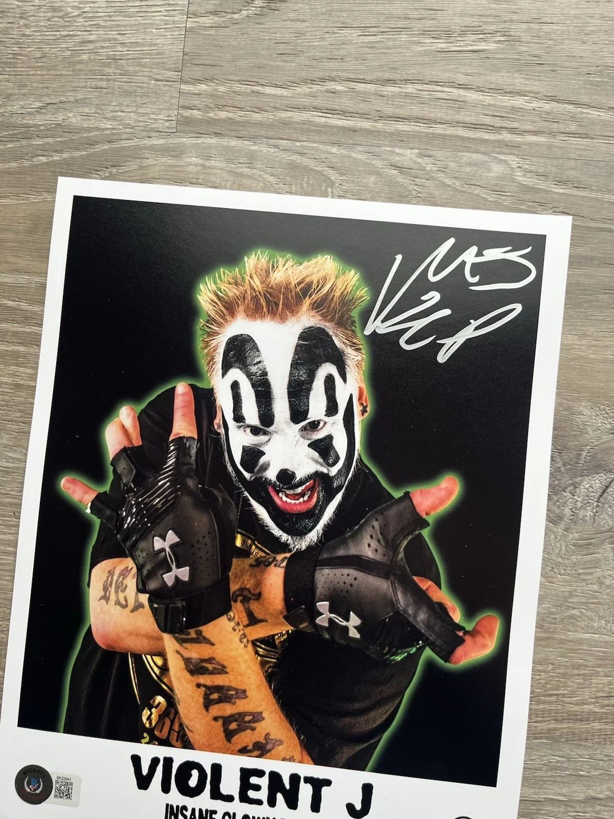 Violent J Signed ICP 8x10 Photo Beckett COA Insane Clown Posse Juggalo, изображение 5