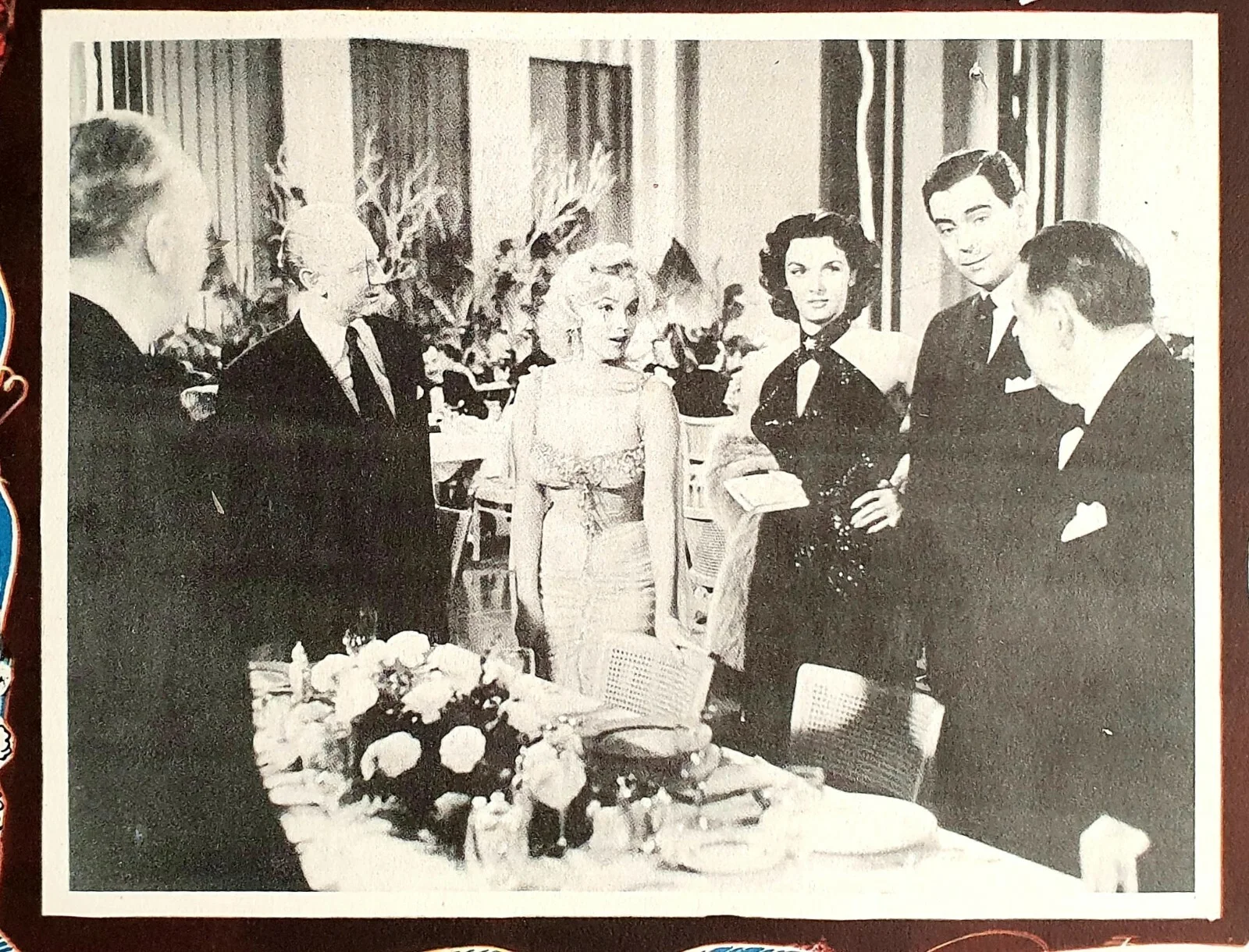 GENTLEMEN PREFER BLONDES VINTAGE ORIGINAL 1953 MEXICAN LOBBY CARD MONROE RUSSELL, изображение 4