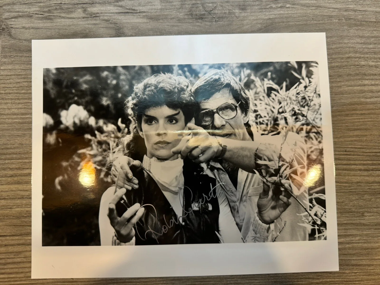Leonard Nimoy — Star Trek OS search For Spock 8x10 Signed By Robin Curtis NO COA and 8x10 Pacard, image 5